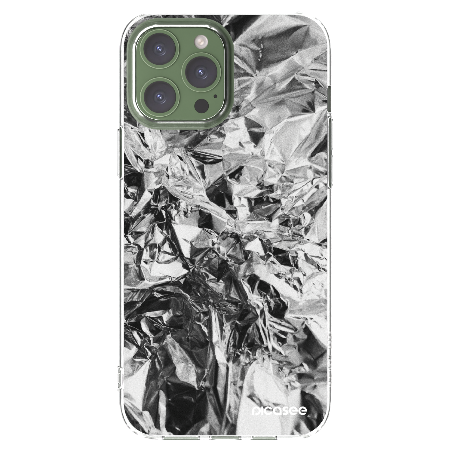Silikónový prehľadný obal pre Apple iPhone 13 Pro Max - Chrome