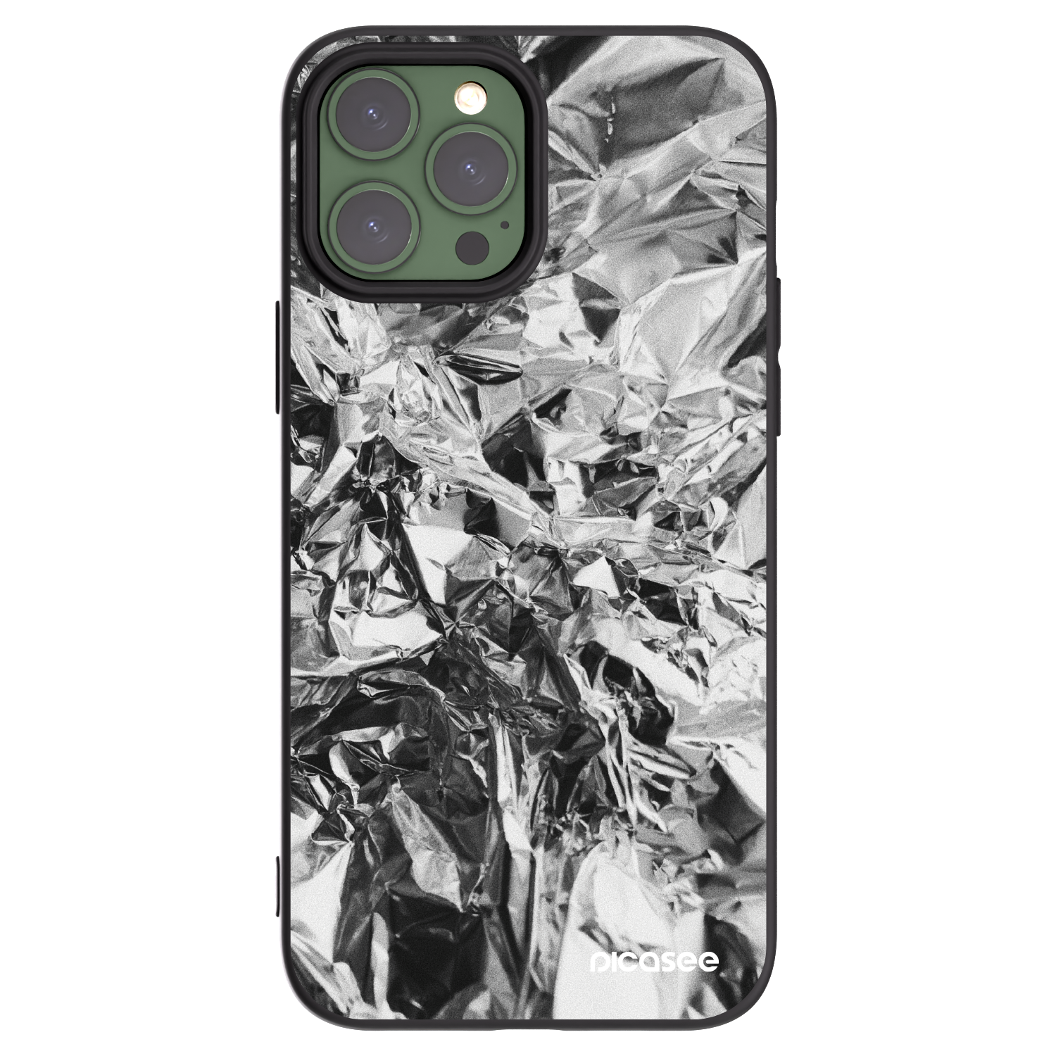 Silikónový čierny obal pre Apple iPhone 13 Pro Max - Chrome