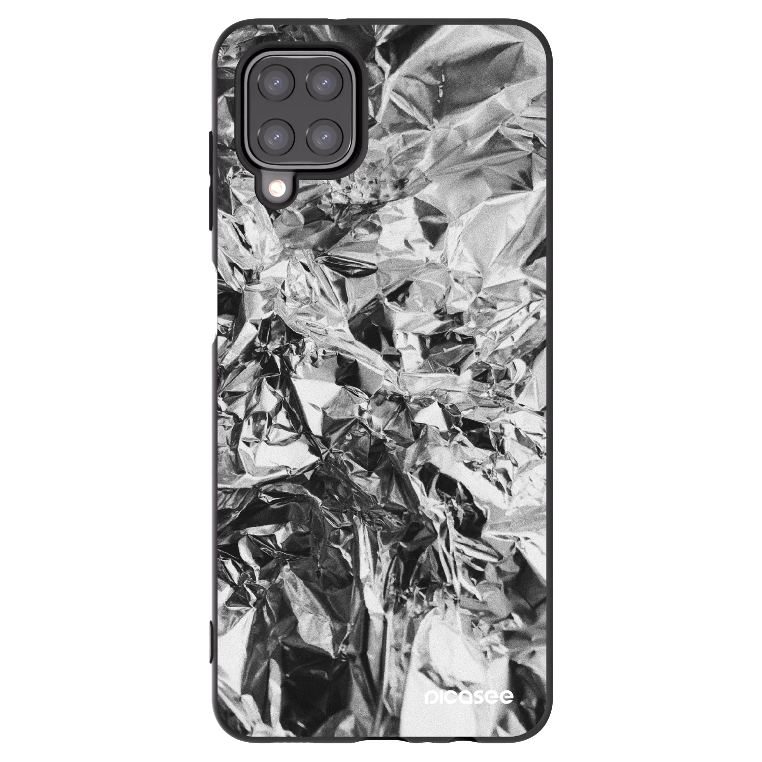 Picasee silikónový čierny obal pre Samsung Galaxy M12 M127F - Chrome