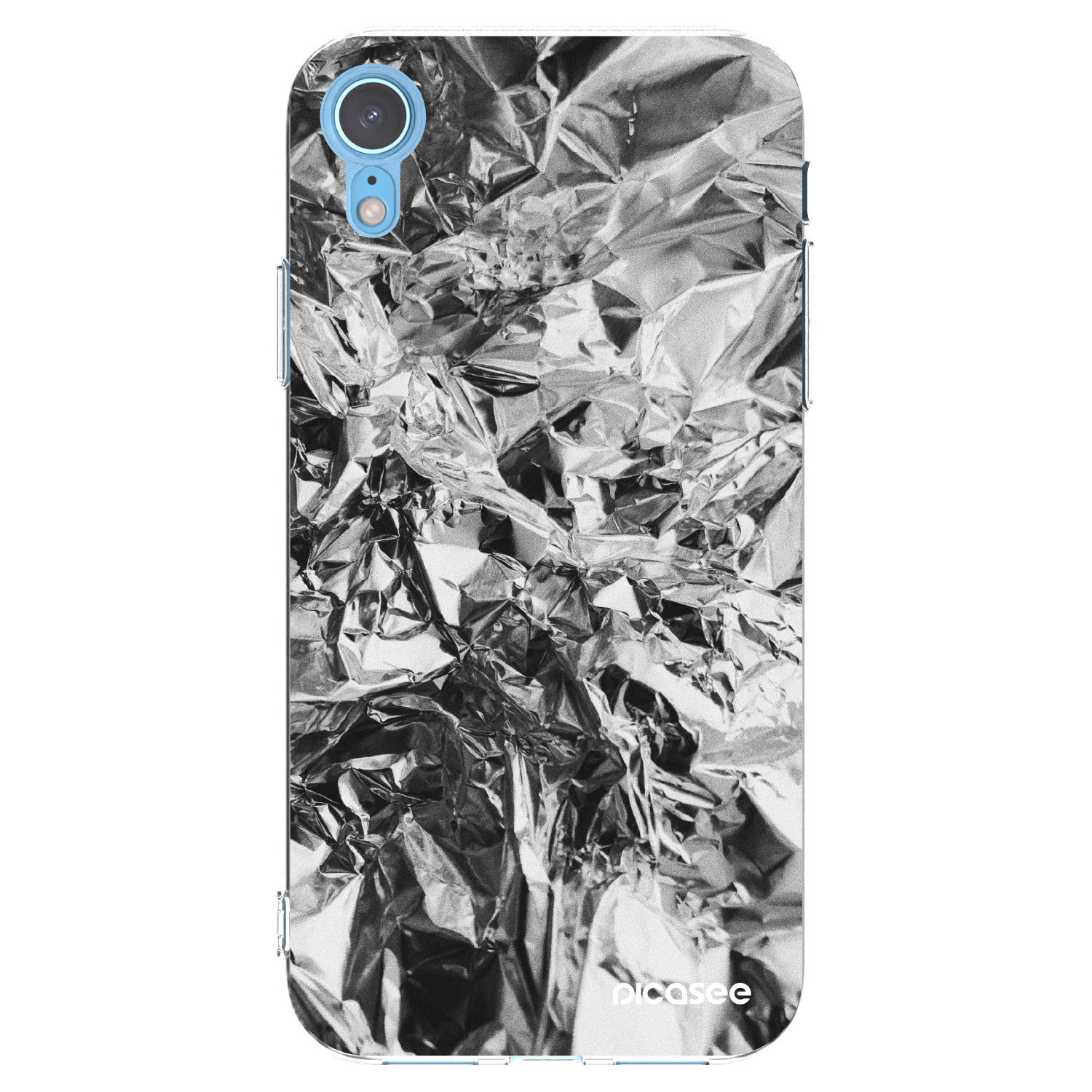 Picasee silikónový prehľadný obal pre Apple iPhone XR - Chrome