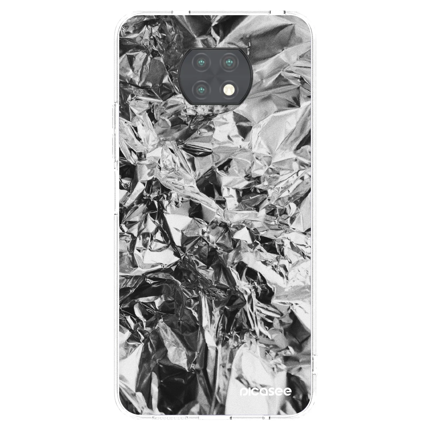 Picasee silikónový prehľadný obal pre Xiaomi Redmi Note 9T - Chrome