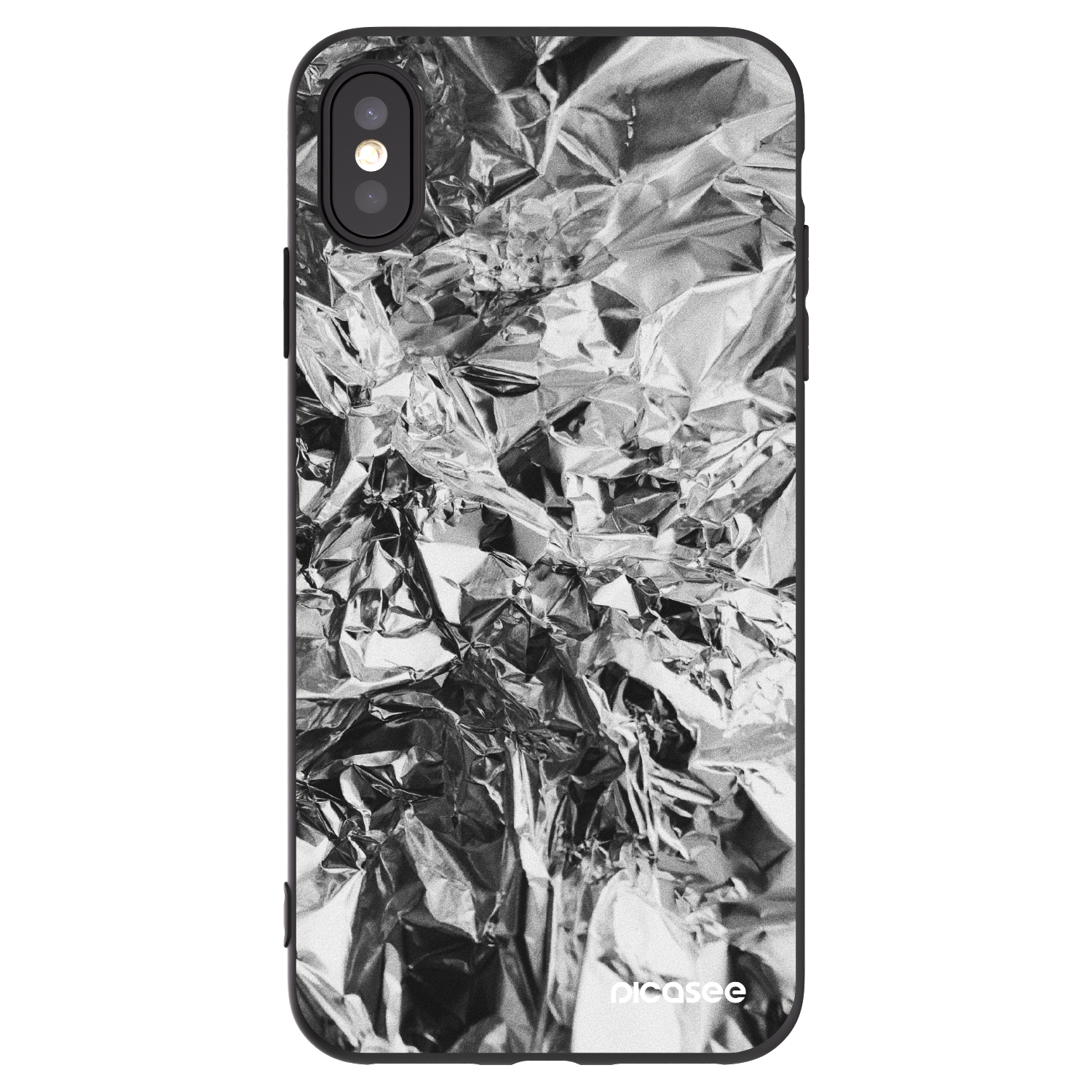 Picasee silikónový čierny obal pre Apple iPhone XS Max - Chrome