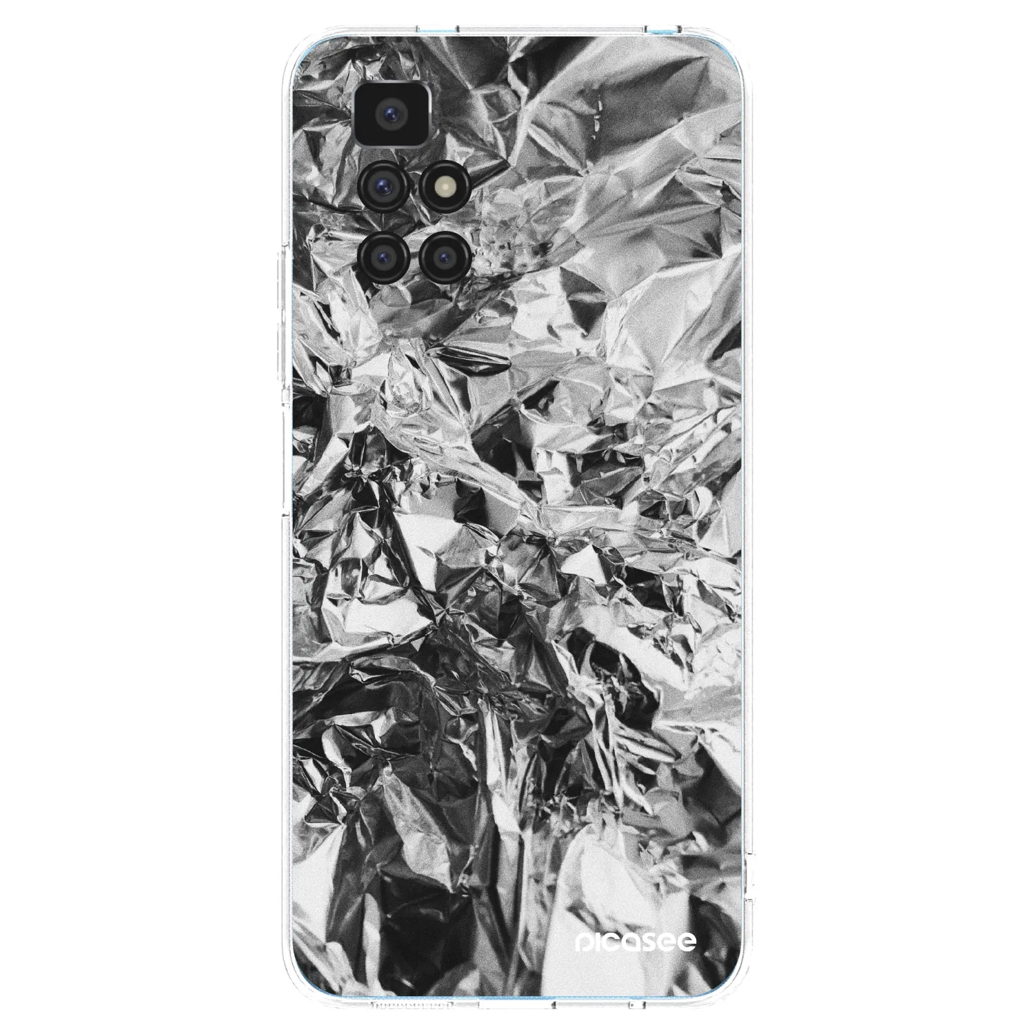 Picasee silikónový prehľadný obal pre Xiaomi Redmi 10 - Chrome