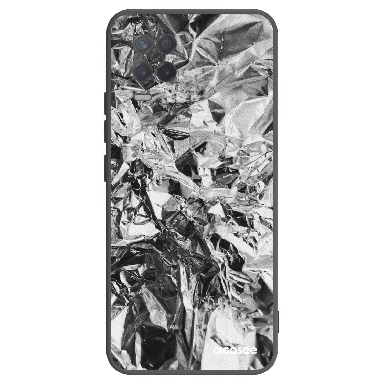 Picasee silikónový čierny obal pre Realme 8 5G - Chrome
