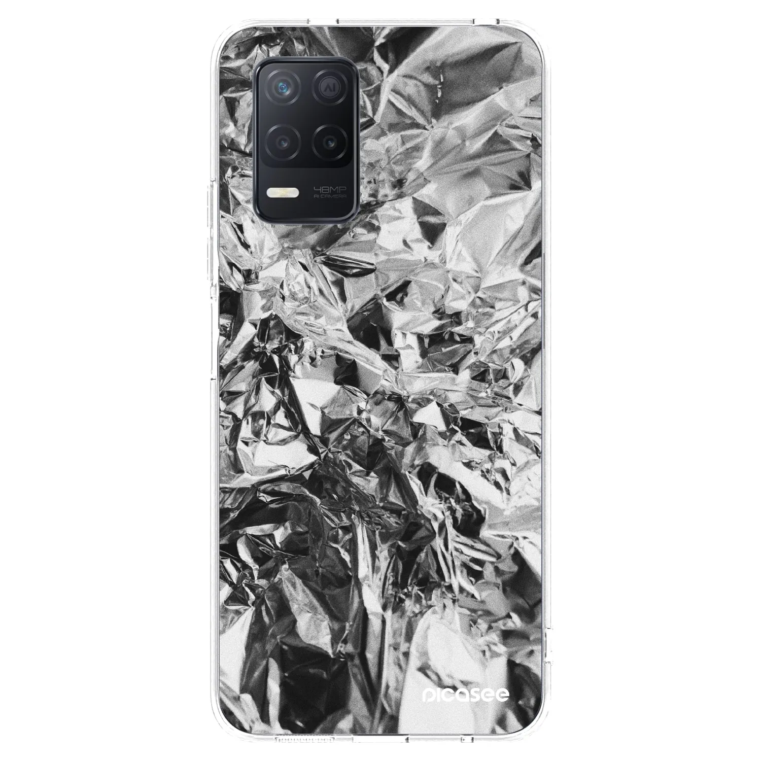 Picasee silikónový prehľadný obal pre Realme 8 5G - Chrome