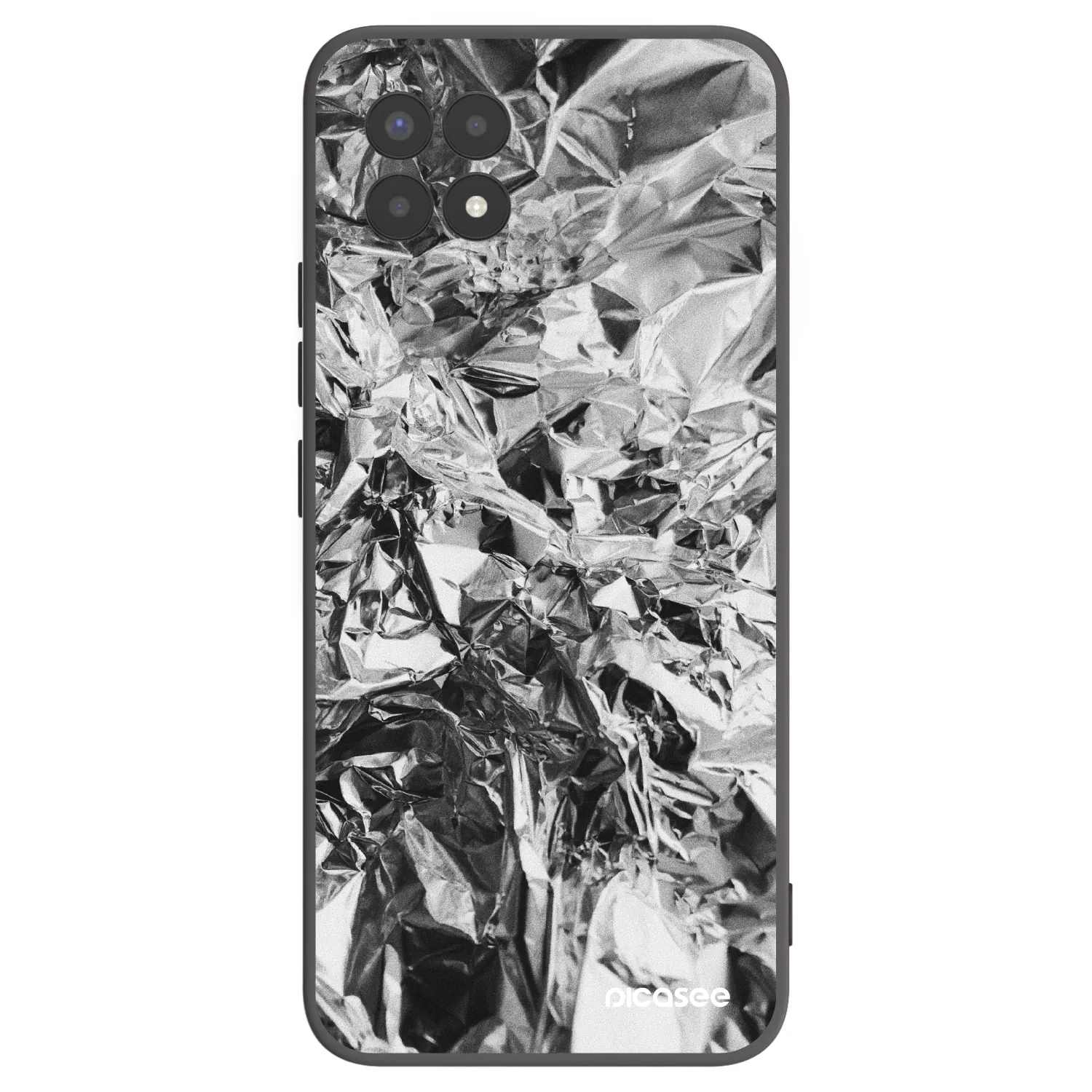 Picasee silikónový čierny obal pre Realme 8i - Chrome
