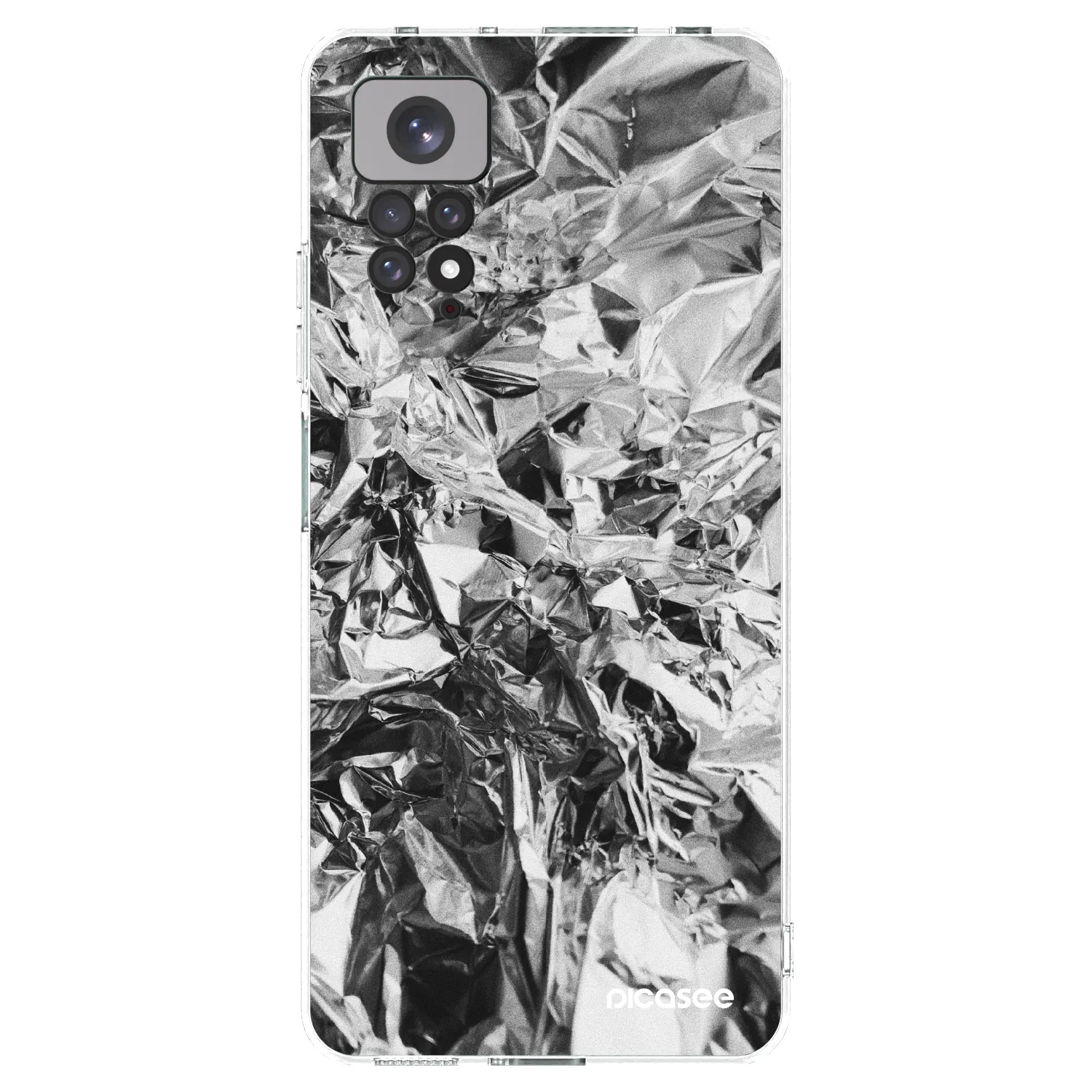 Picasee silikónový prehľadný obal pre Xiaomi Redmi Note 11S 4G - Chrome