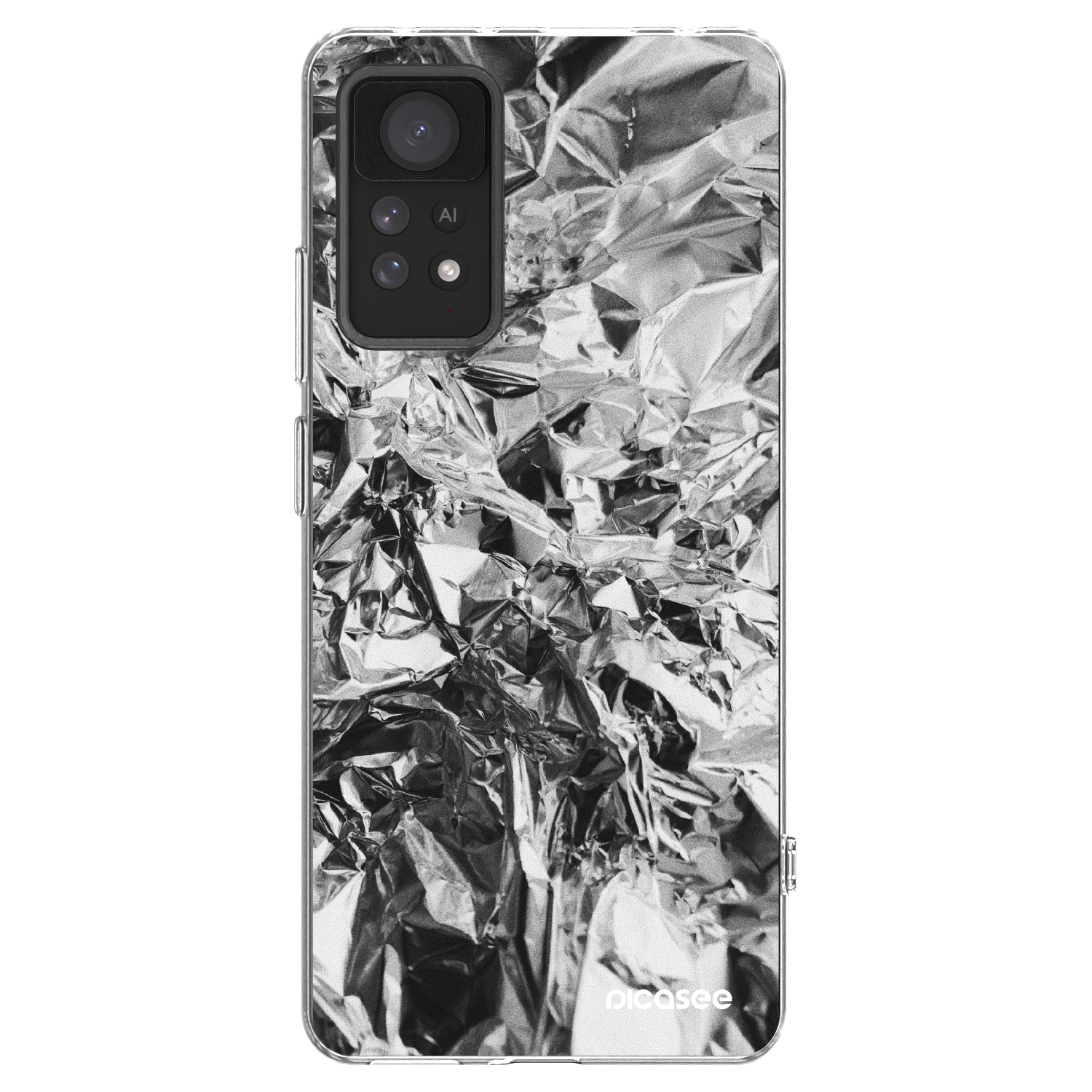 Picasee silikónový prehľadný obal pre Xiaomi Redmi Note 11 Pro - Chrome