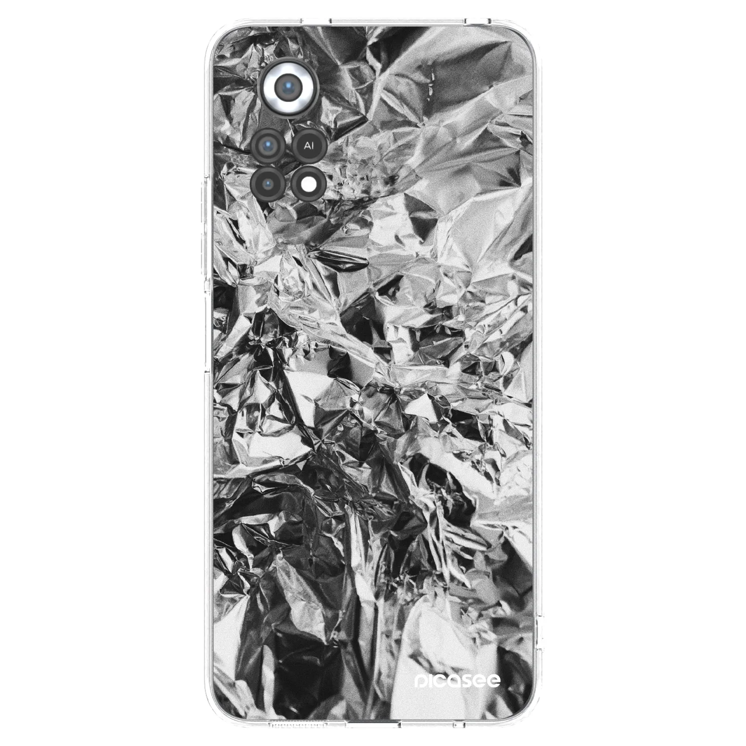 Picasee silikónový prehľadný obal pre Xiaomi Poco X4 Pro 5G - Chrome