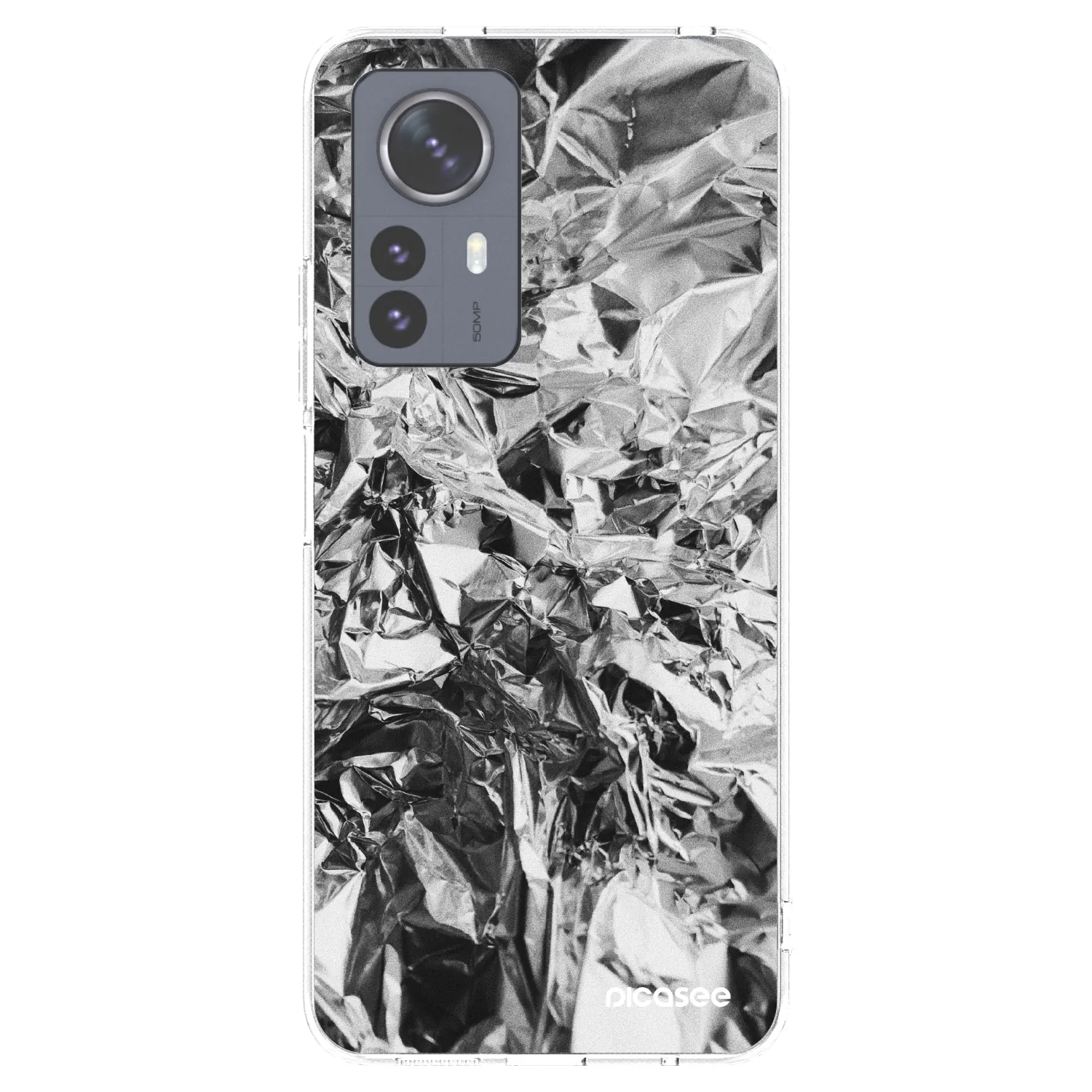 Picasee silikónový prehľadný obal pre Xiaomi 12 Pro - Chrome