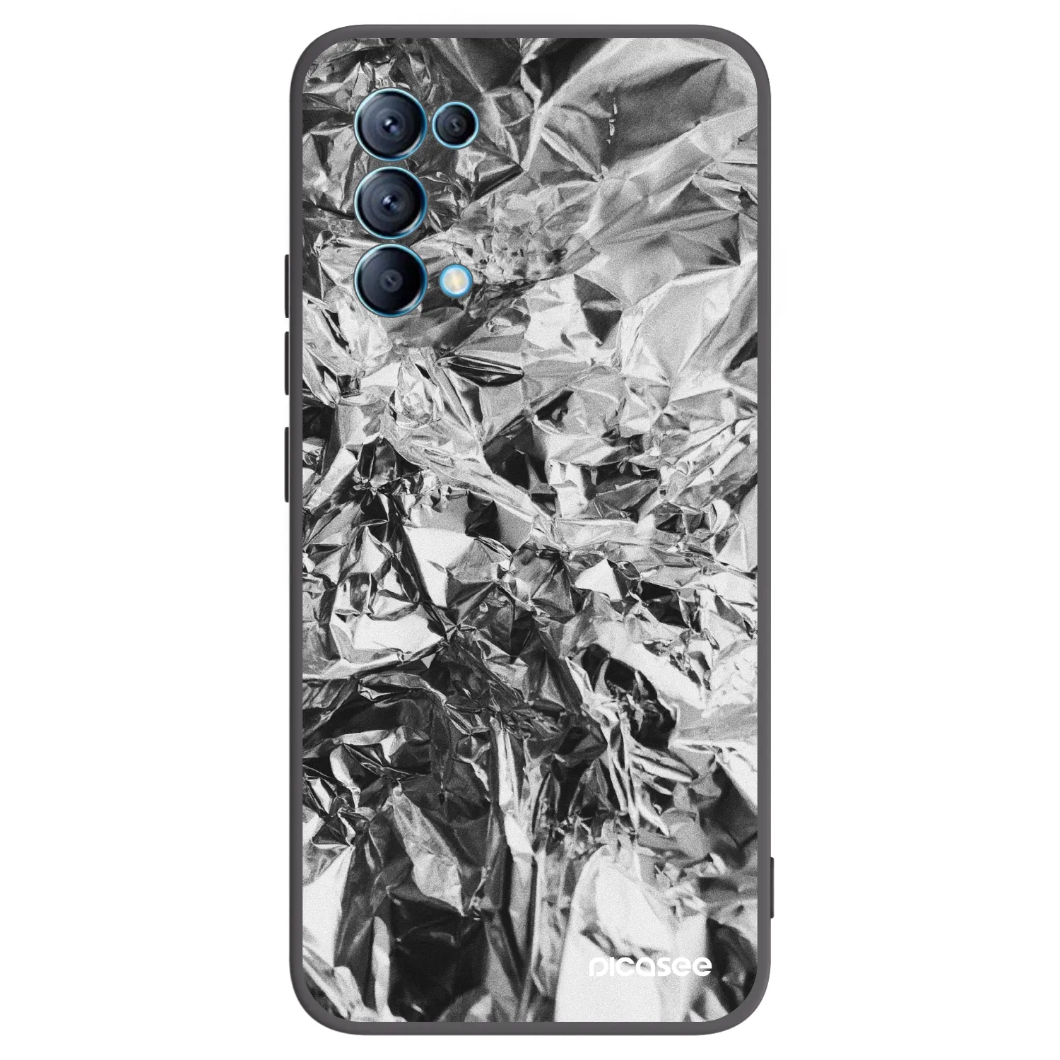 Picasee silikónový čierny obal pre OPPO Reno 5 5G - Chrome