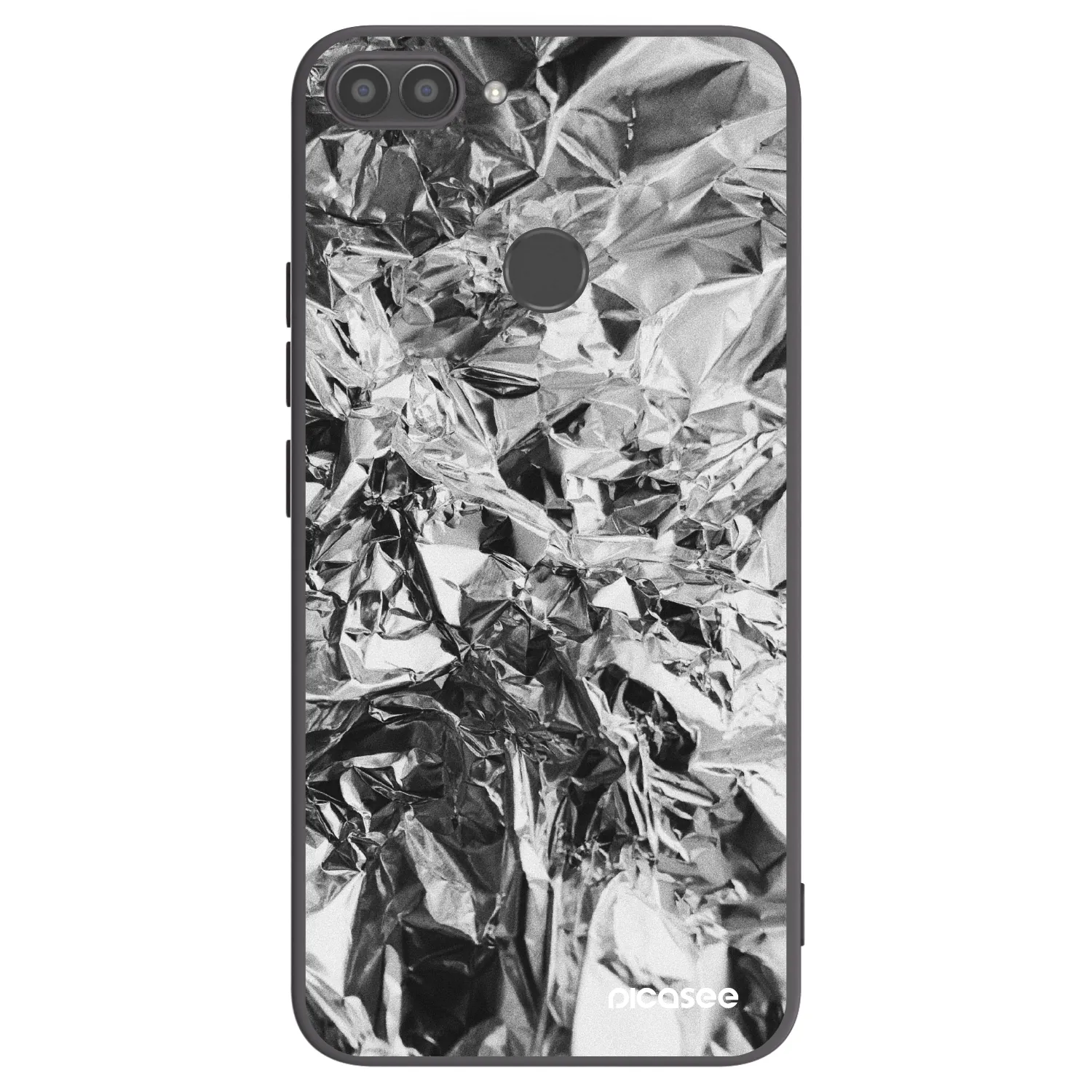 Picasee silikónový čierny obal pre Huawei P Smart - Chrome