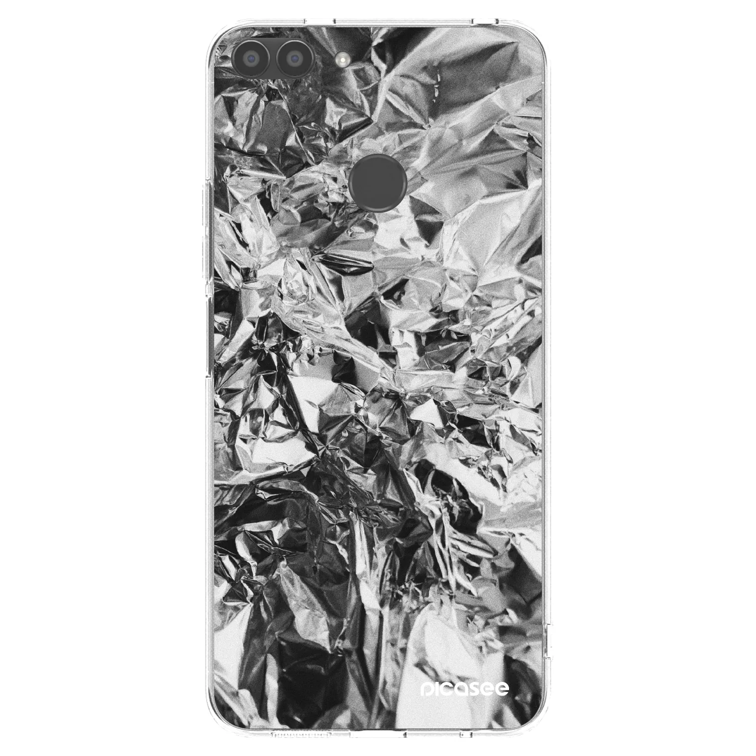 Picasee silikónový prehľadný obal pre Huawei P Smart - Chrome