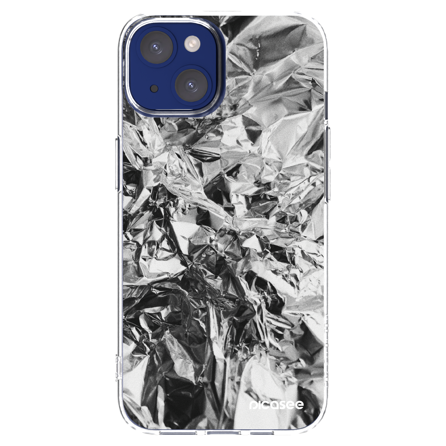Silikónový prehľadný obal pre Apple iPhone 14 - Chrome