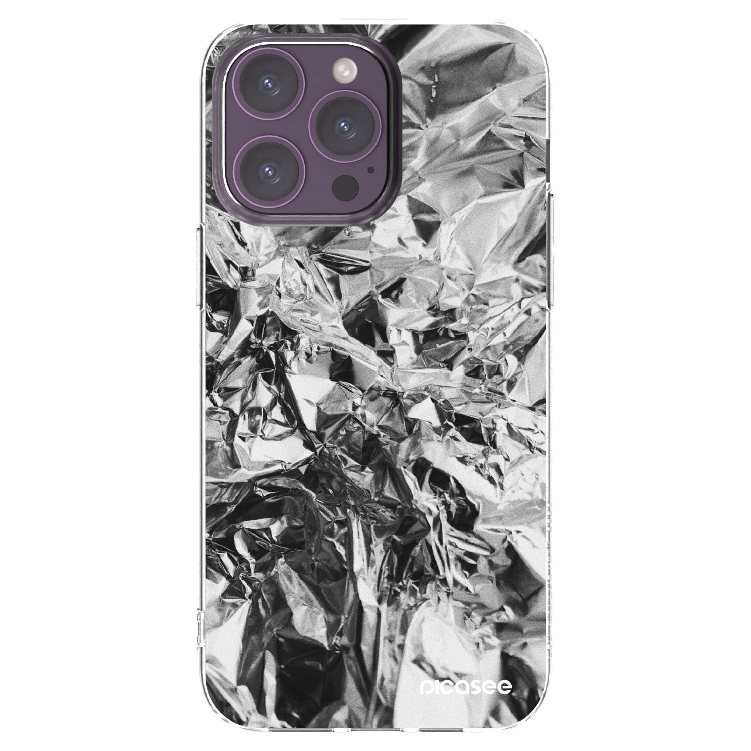 Picasee silikónový prehľadný obal pre Apple iPhone 14 Pro Max - Chrome
