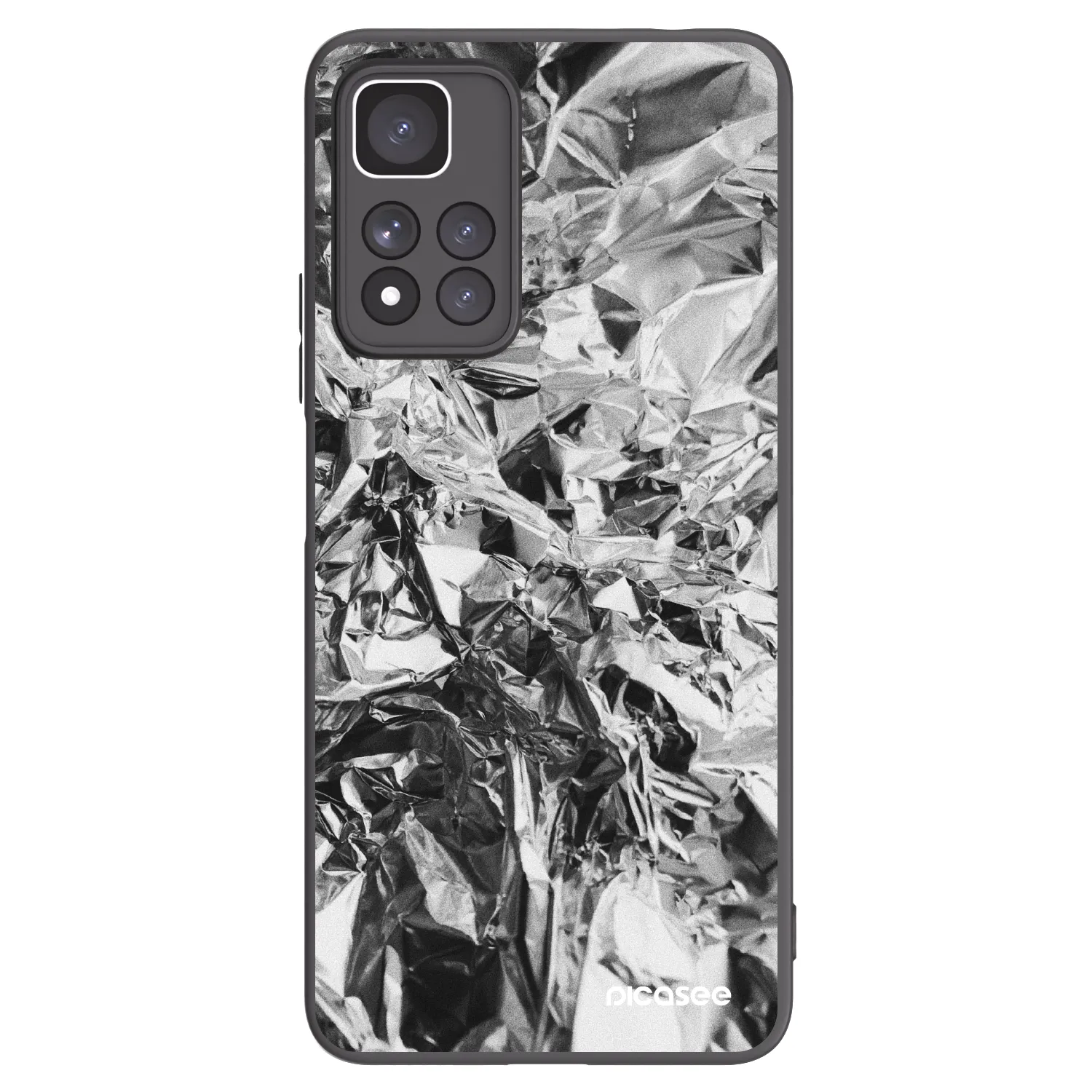 Silikónový čierny obal pre Xiaomi Redmi Note 11 Pro+ 5G - Chrome
