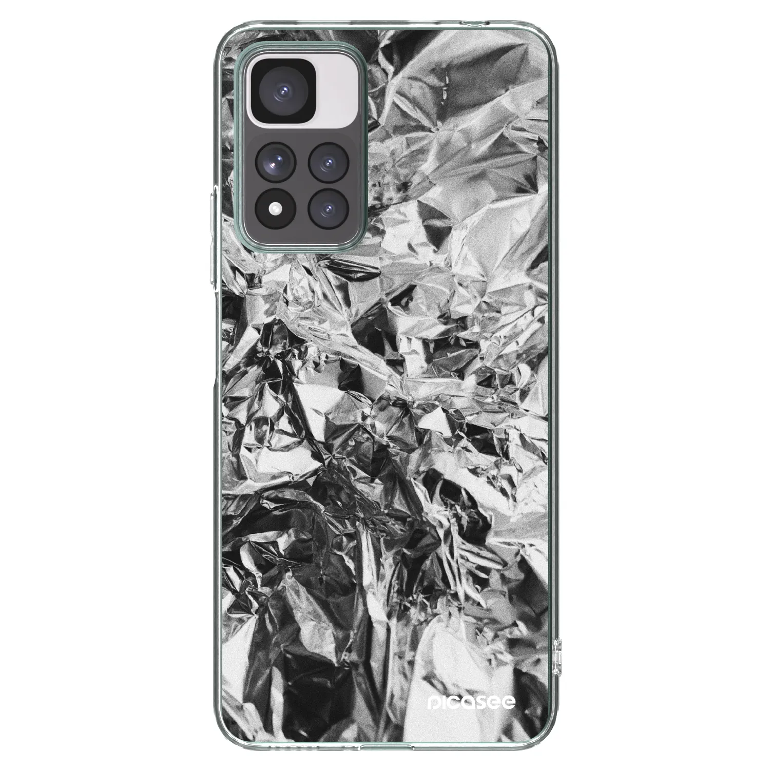 Picasee silikónový prehľadný obal pre Xiaomi Redmi Note 11 Pro+ 5G - Chrome