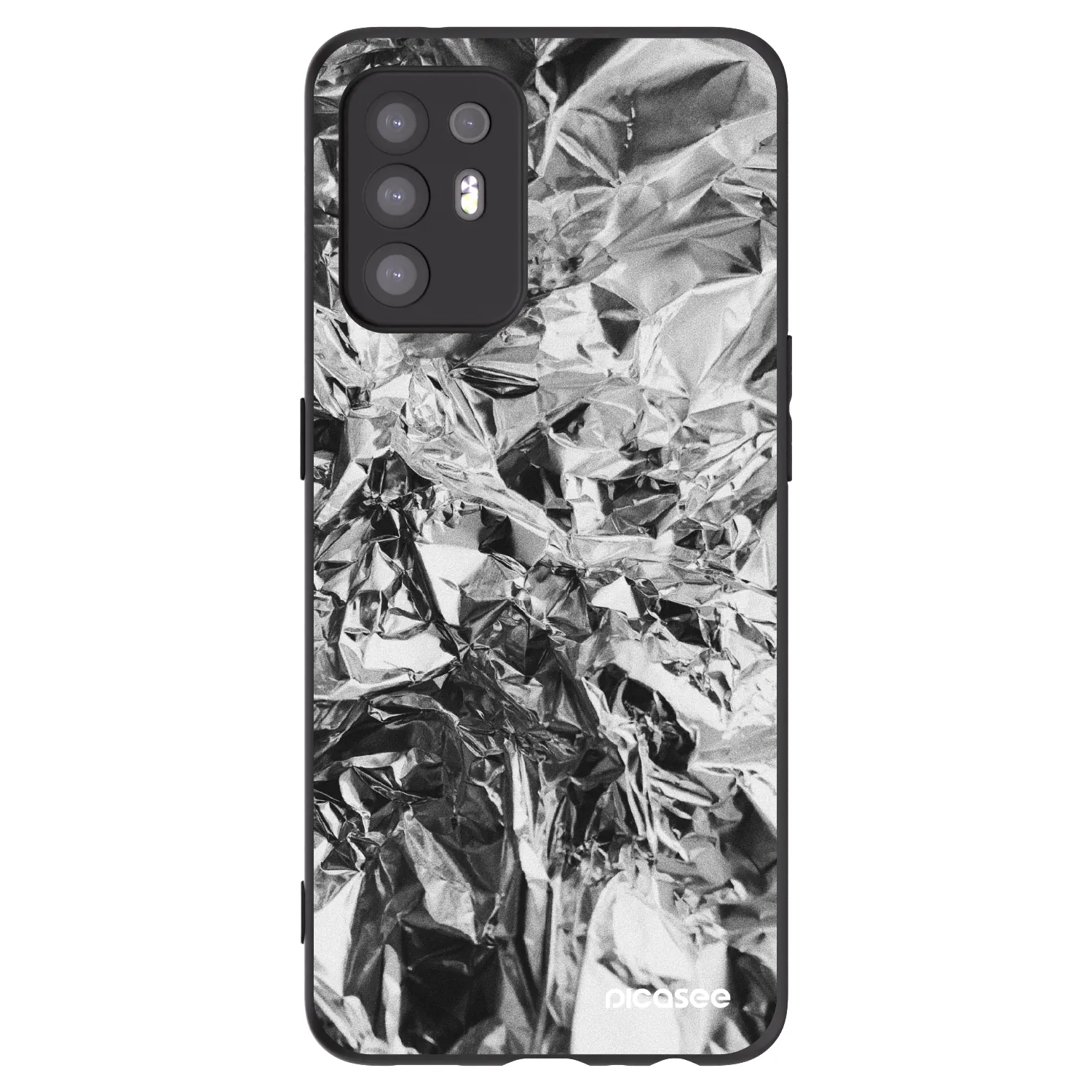 Picasee silikónový čierny obal pre OPPO A94 5G - Chrome