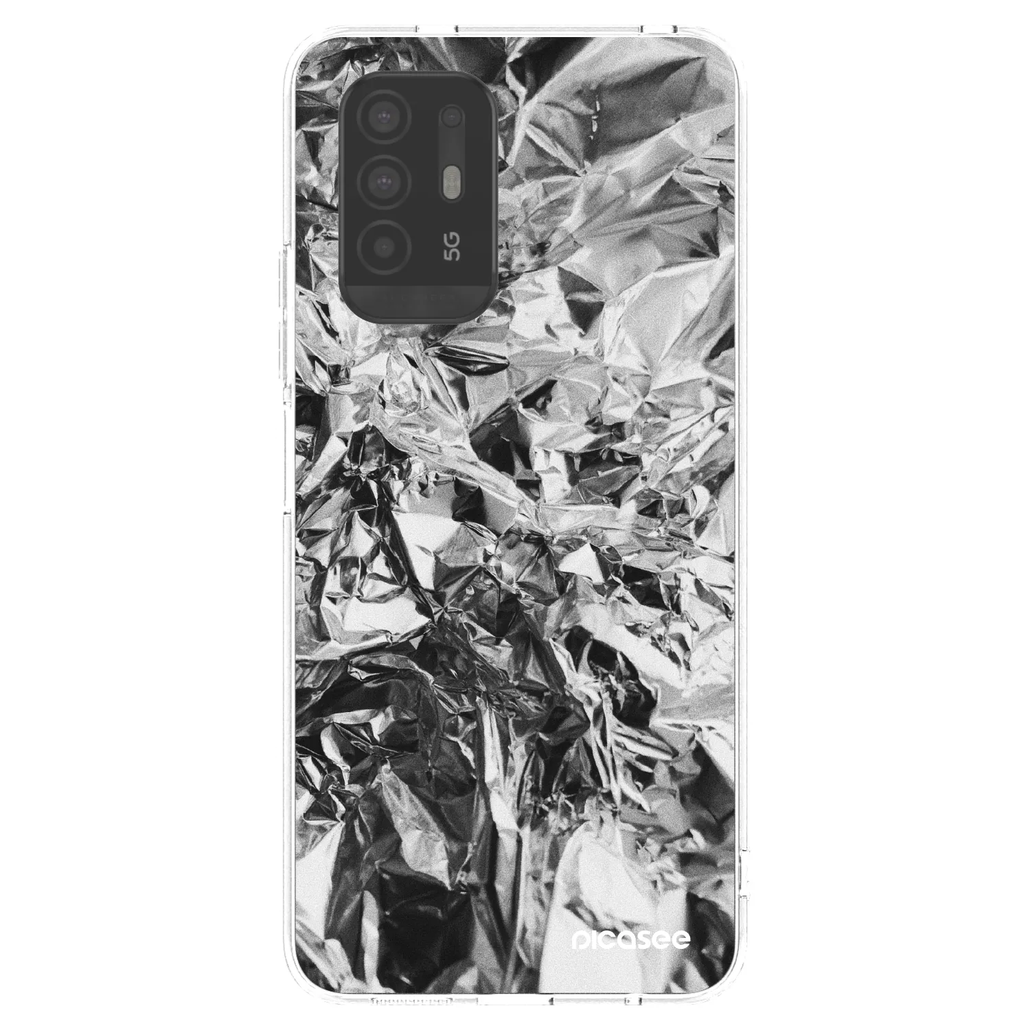 Picasee silikónový prehľadný obal pre OPPO A94 5G - Chrome