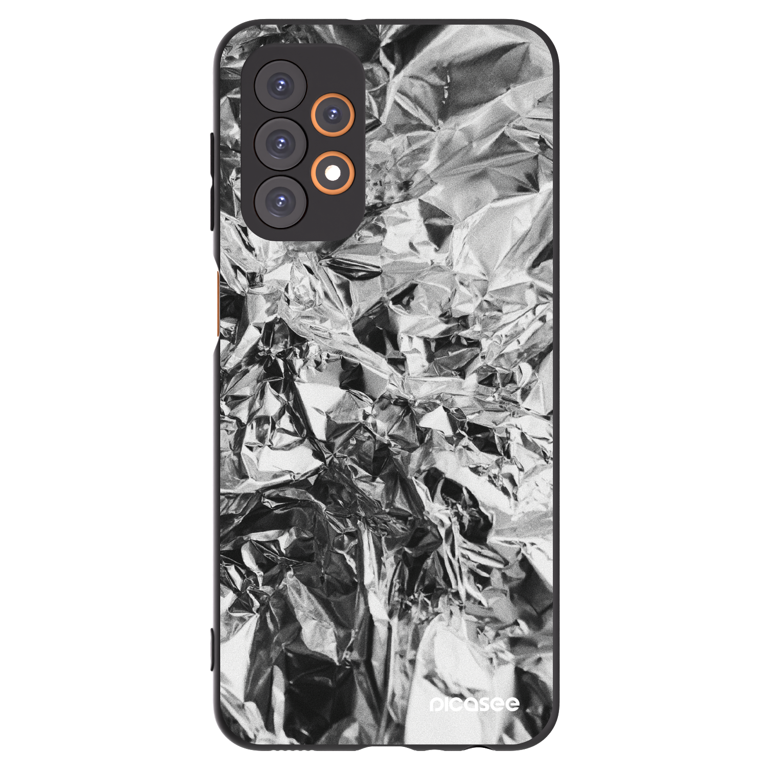 Picasee silikónový čierny obal pre Samsung Galaxy A23 A235F 4G - Chrome