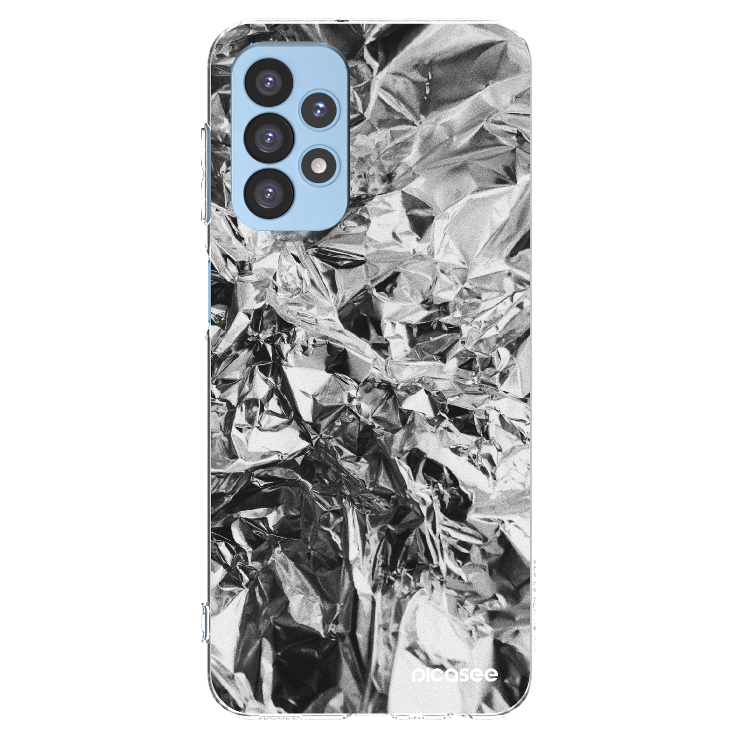 Picasee silikónový prehľadný obal pre Samsung Galaxy A23 A235F 4G - Chrome