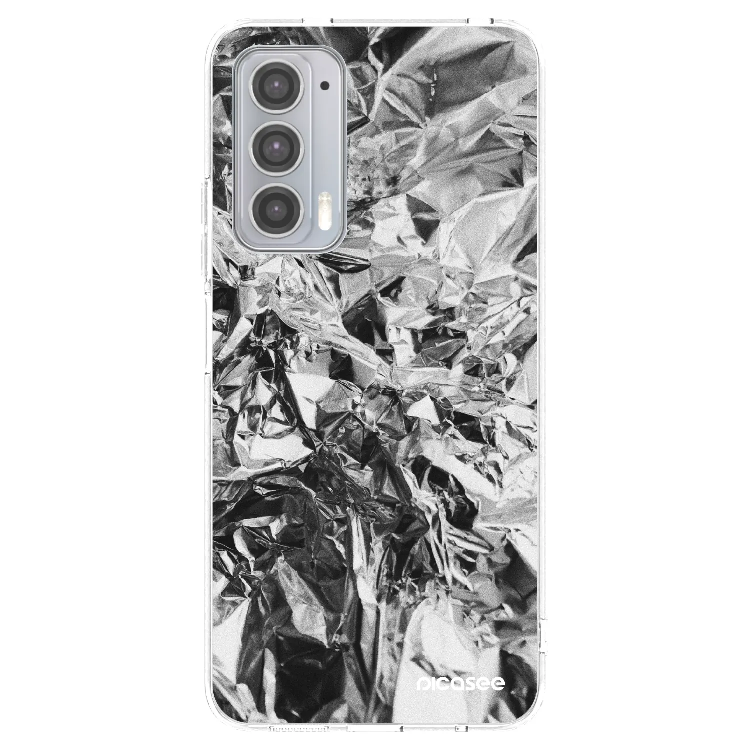 Picasee silikónový prehľadný obal pre Motorola Edge 20 - Chrome