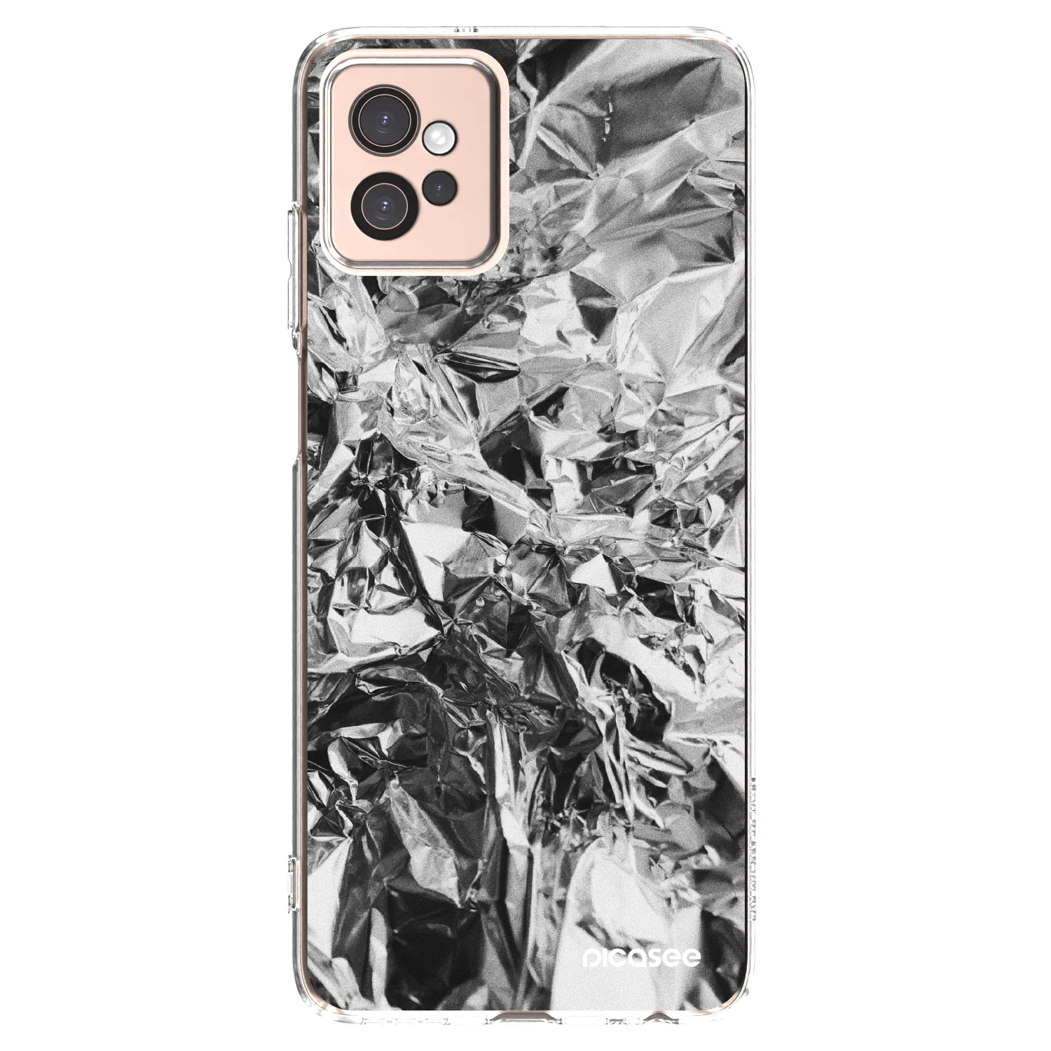 Picasee silikónový prehľadný obal pre Motorola Moto G32 - Chrome