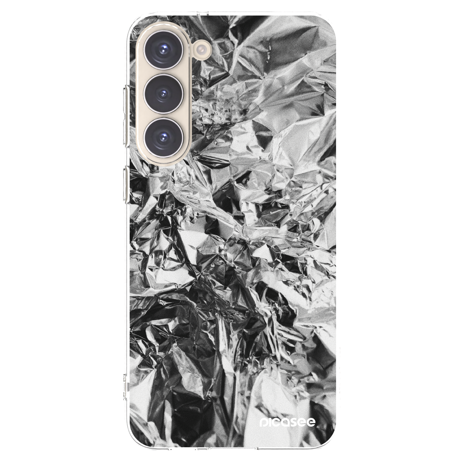 Picasee silikónový prehľadný obal pre Samsung Galaxy S23+ 5G - Chrome