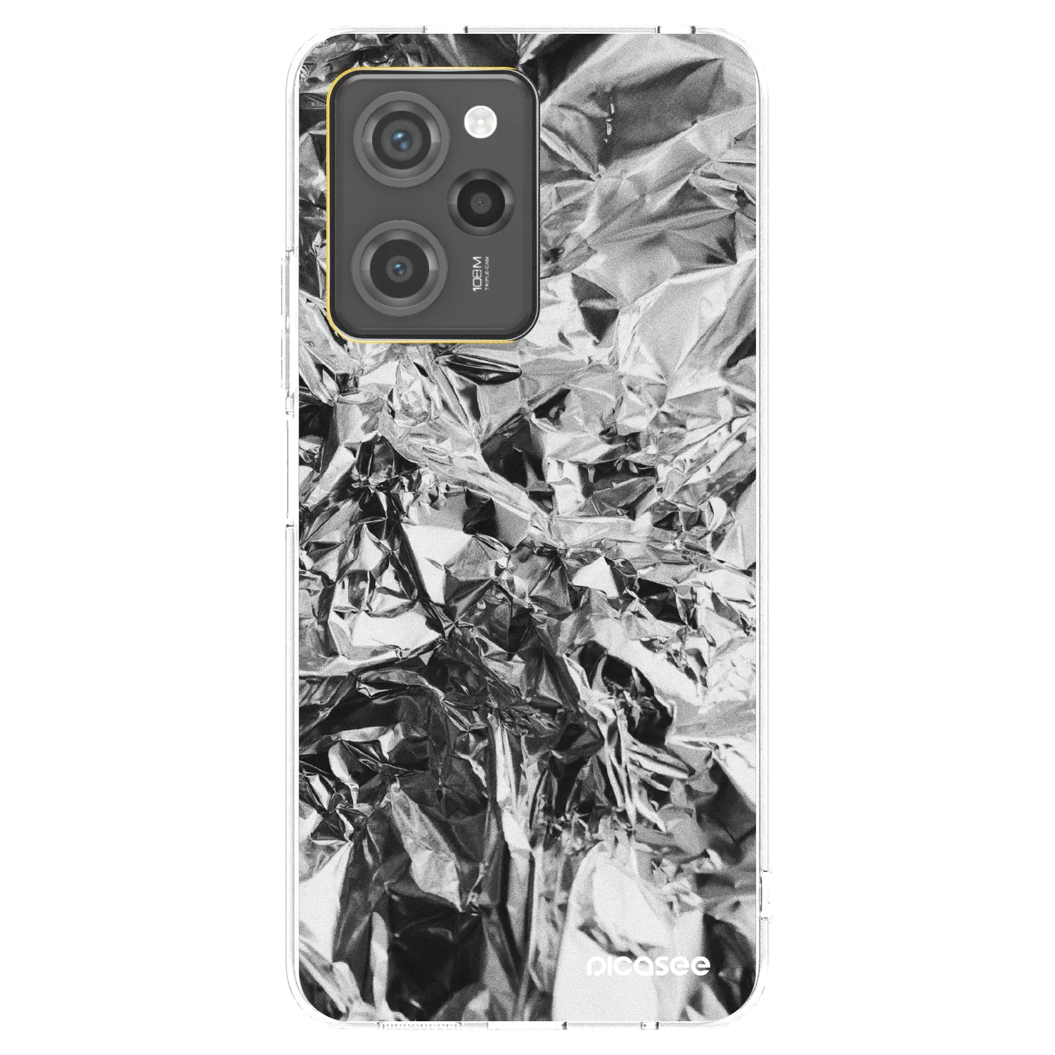 Picasee silikónový prehľadný obal pre Xiaomi Poco X5 Pro - Chrome