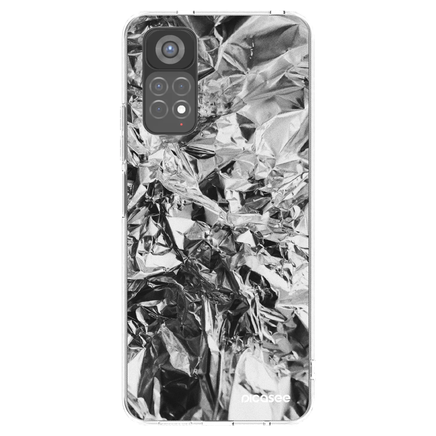 Picasee silikónový prehľadný obal pre Xiaomi Redmi Note 11S 5G - Chrome