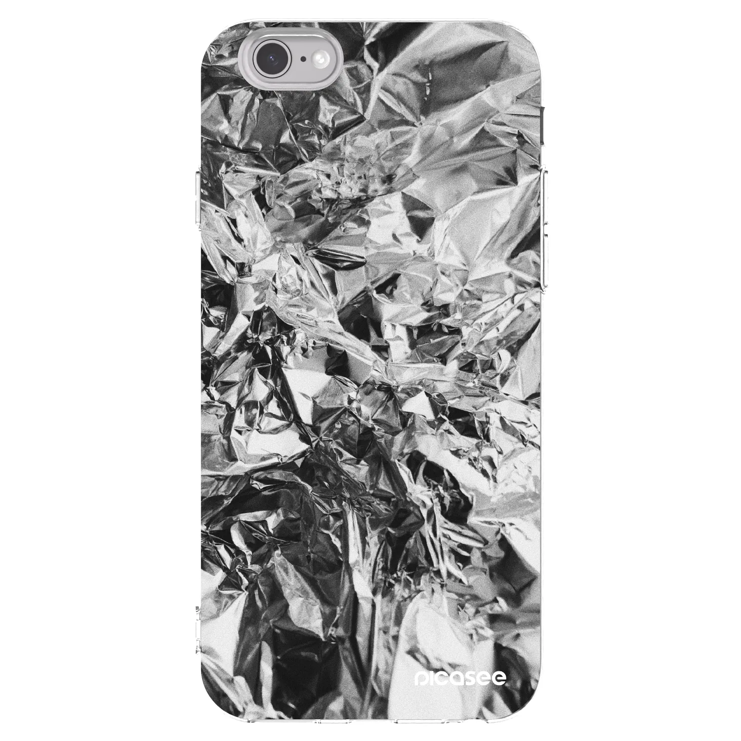 Silikónový prehľadný obal pre Apple iPhone 6/6S - Chrome