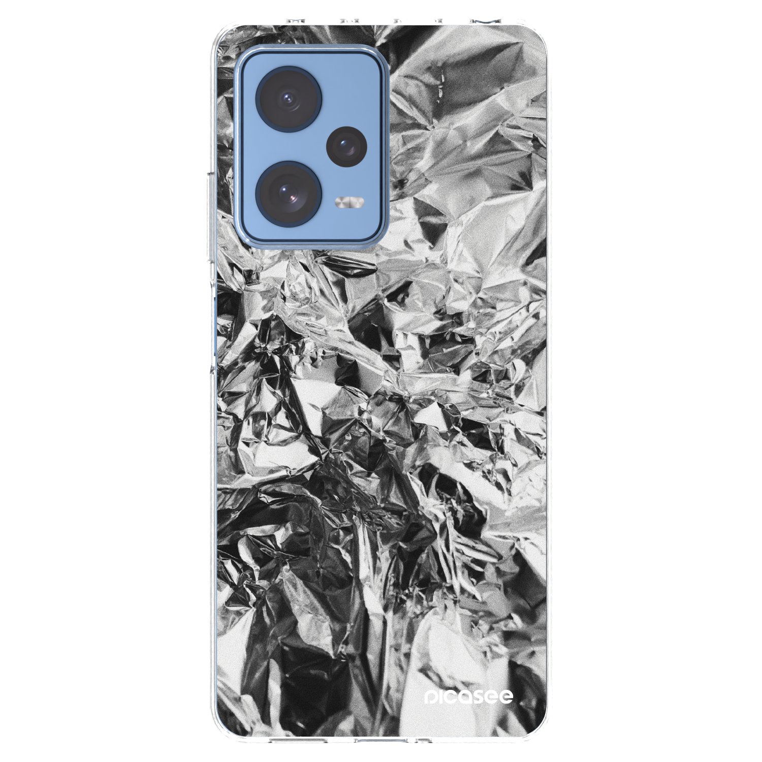 Picasee silikónový prehľadný obal pre Xiaomi Redmi Note 12 Pro 5G - Chrome