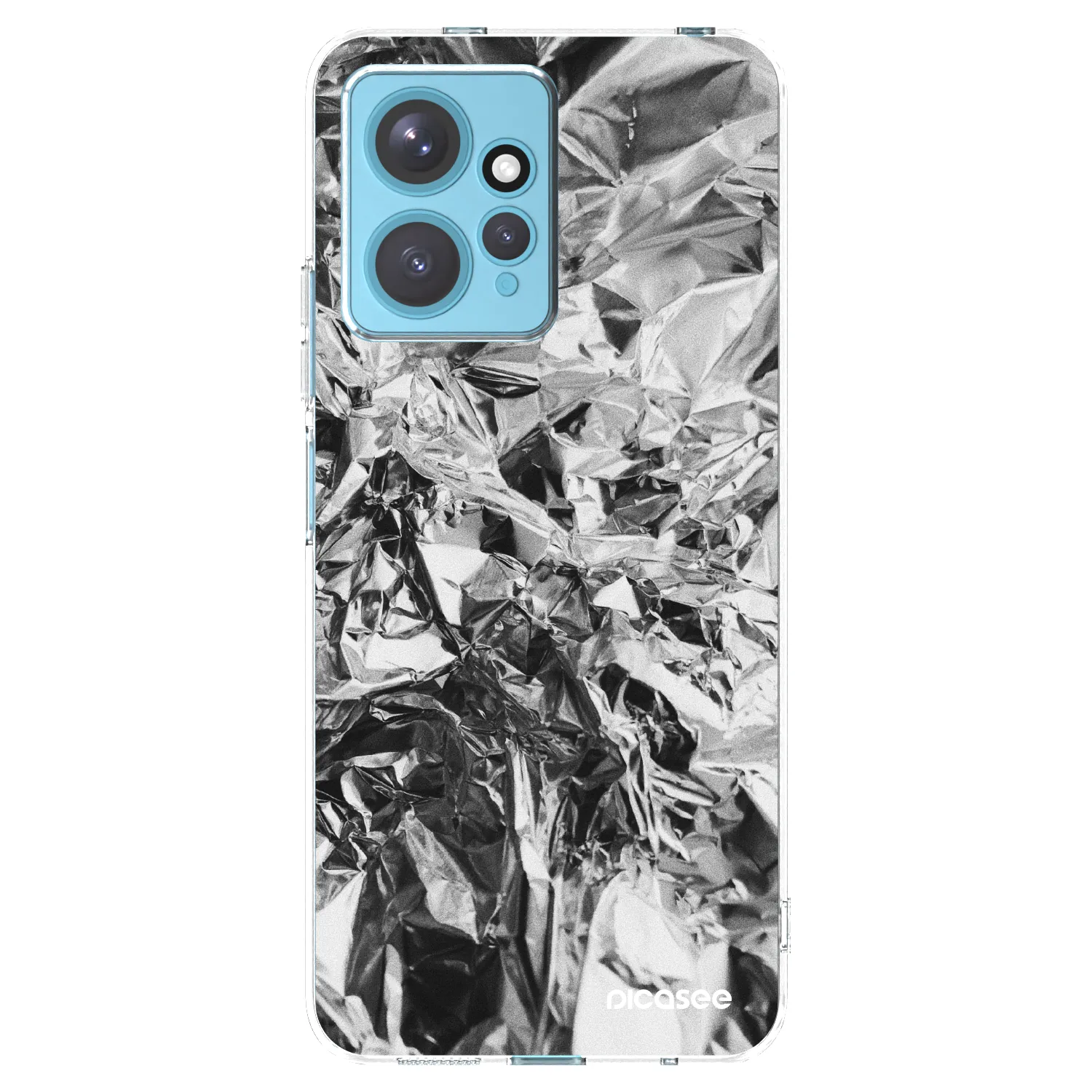 Picasee silikónový prehľadný obal pre Xiaomi Redmi Note 12 4G - Chrome