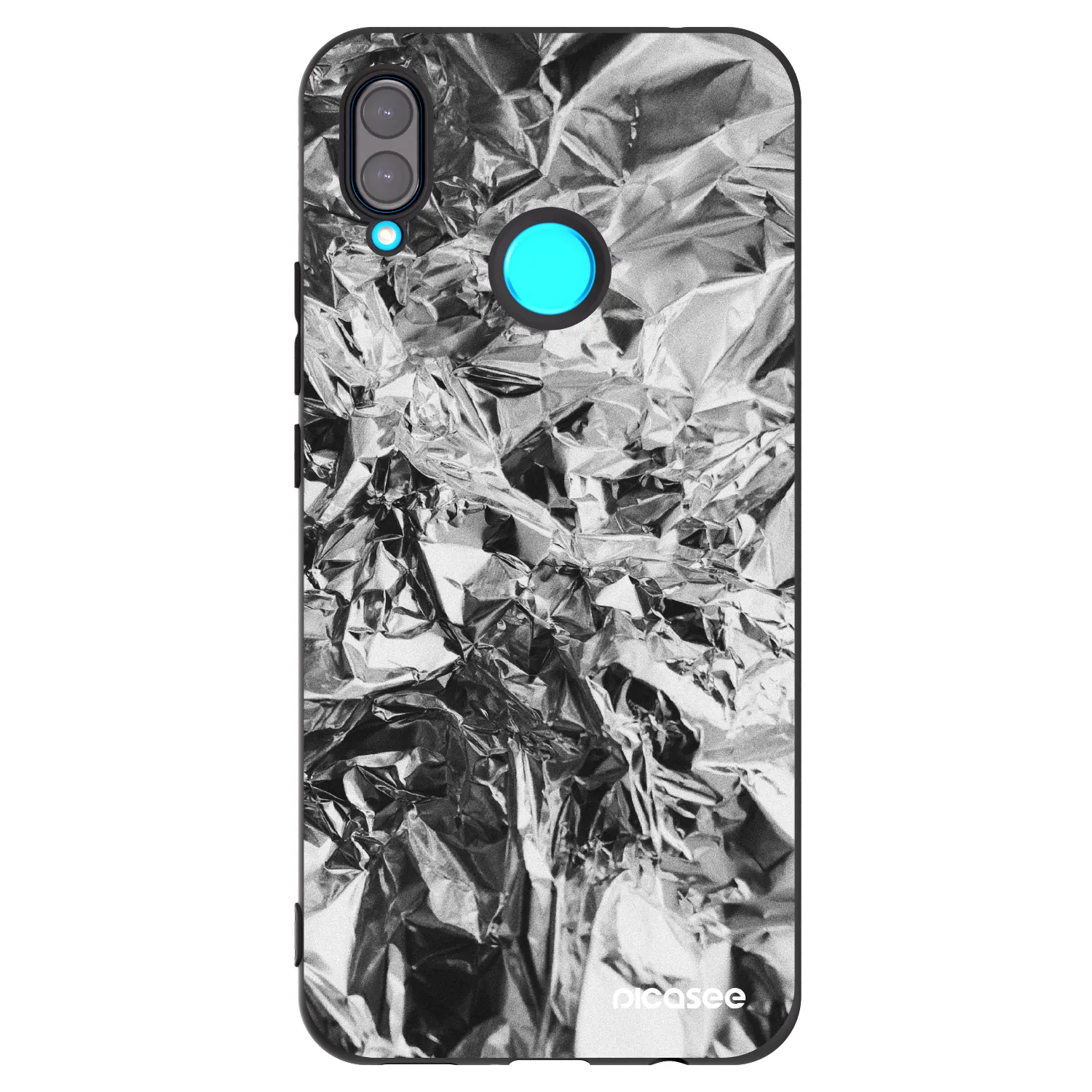Picasee silikónový čierny obal pre Huawei Nova 3 - Chrome