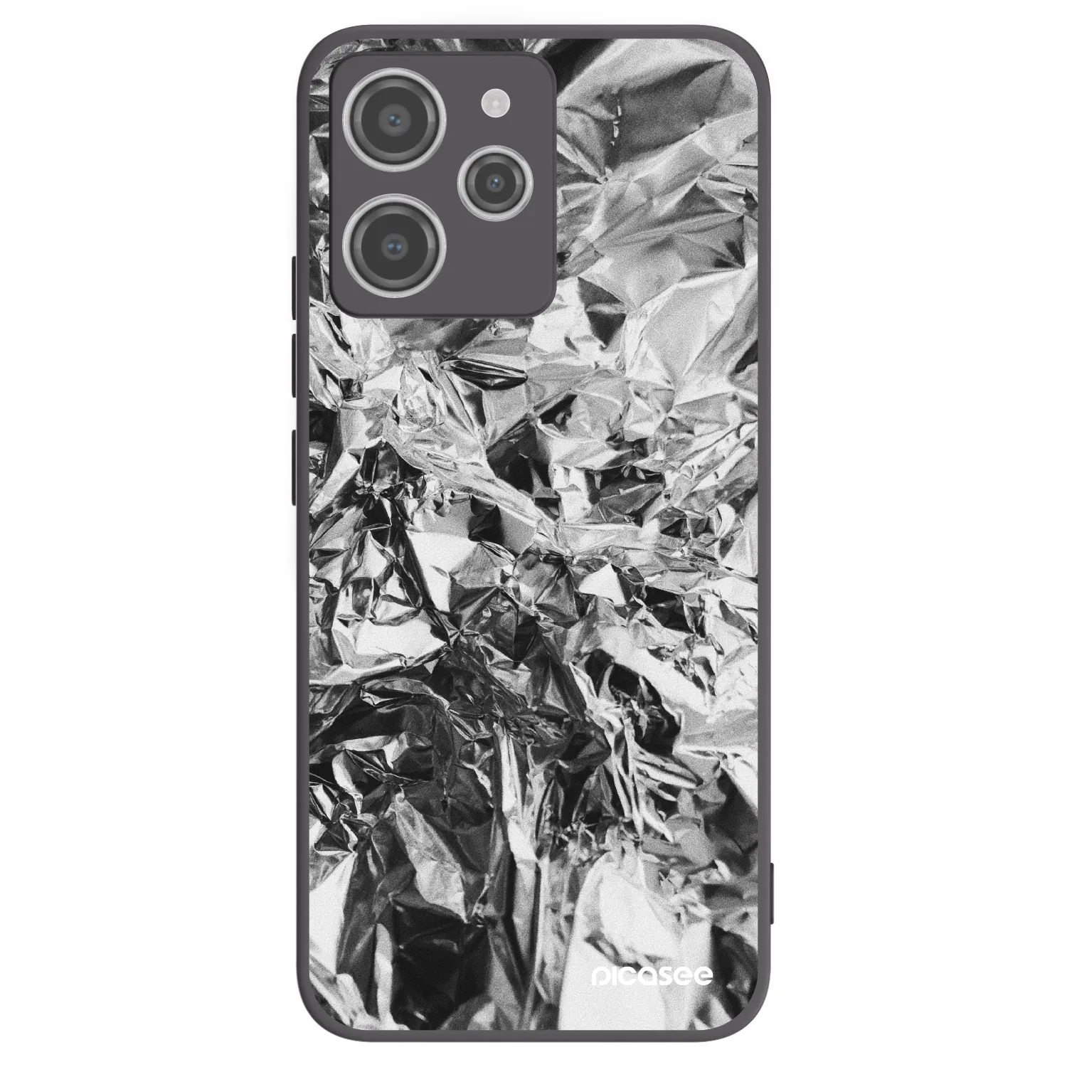Silikónový čierny obal pre Xiaomi Redmi 12 4G - Chrome