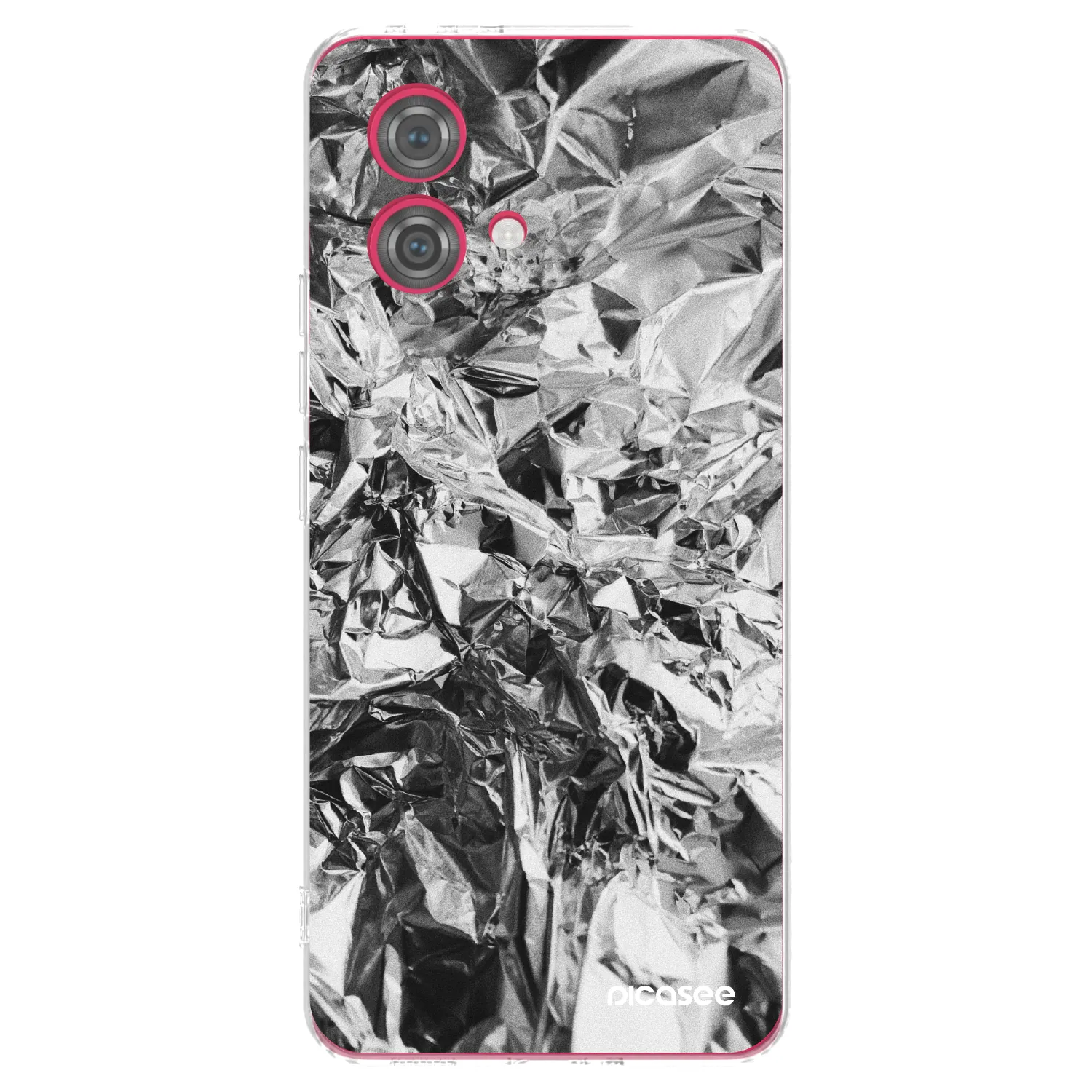 Silikónový prehľadný obal pre Motorola Moto G84 5G - Chrome