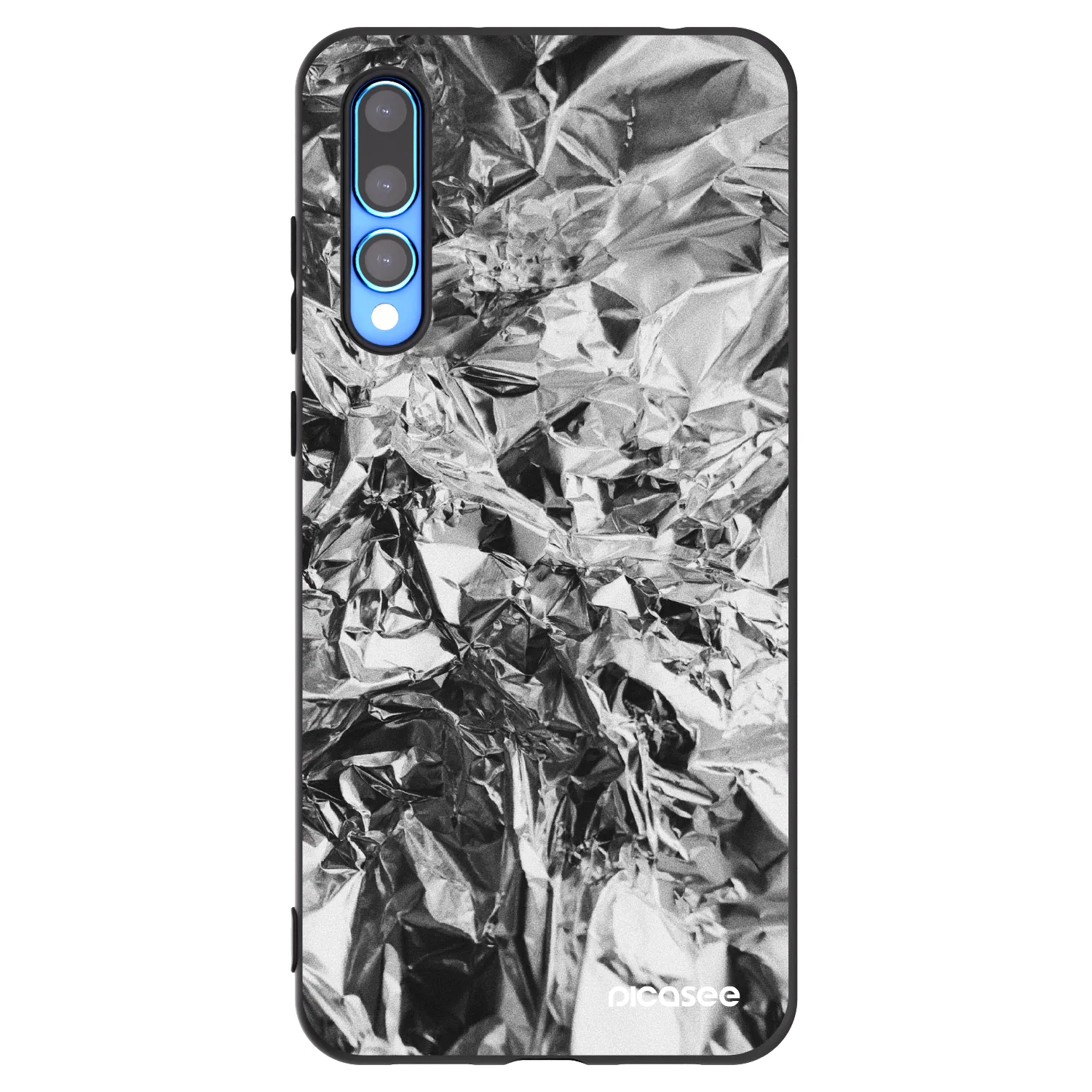 Picasee silikónový čierny obal pre Huawei P20 Pro - Chrome