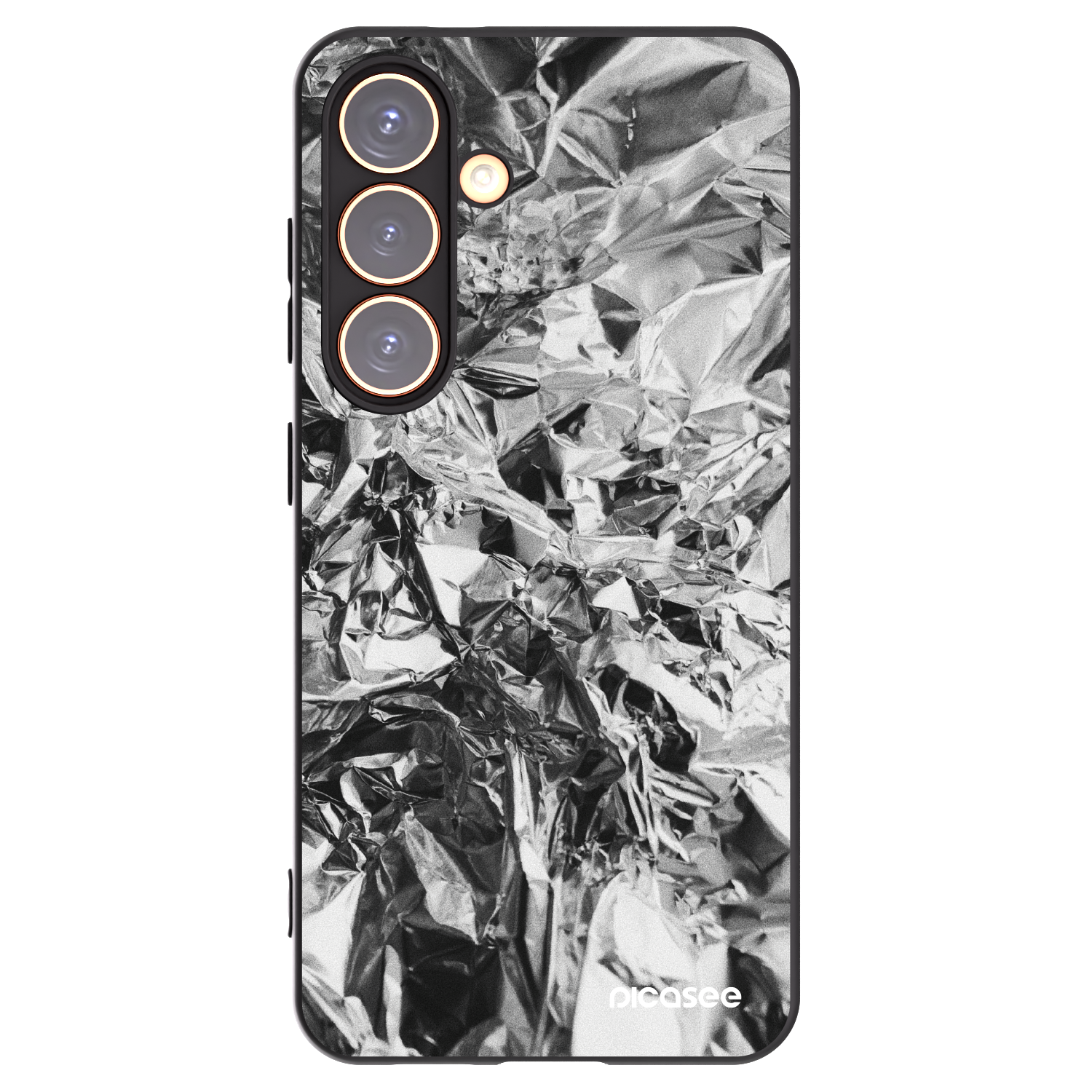 Picasee silikónový čierny obal pre Samsung Galaxy S24 S921B 5G - Chrome