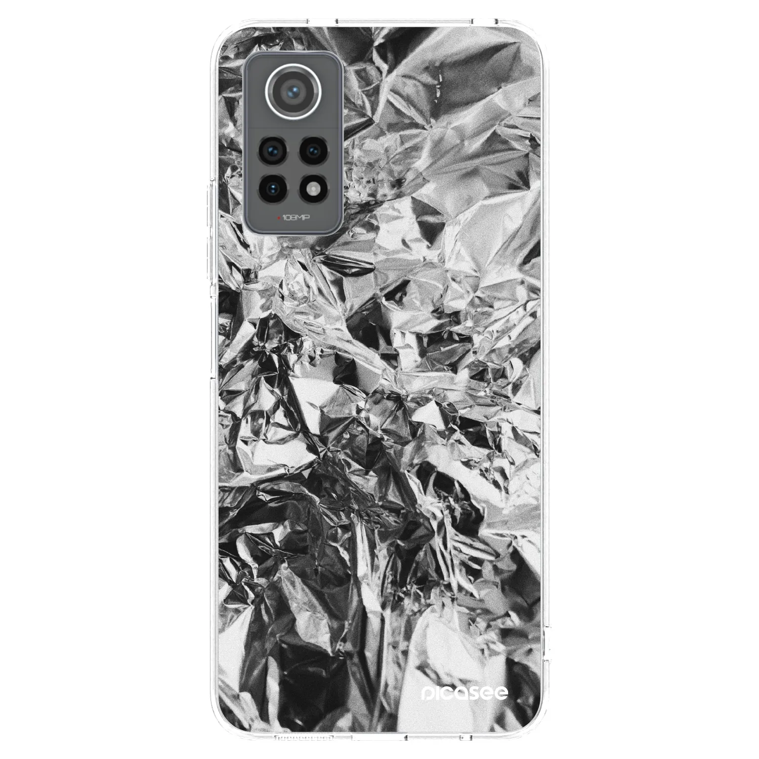 Picasee silikónový prehľadný obal pre Xiaomi Redmi Note 12 Pro 4G - Chrome