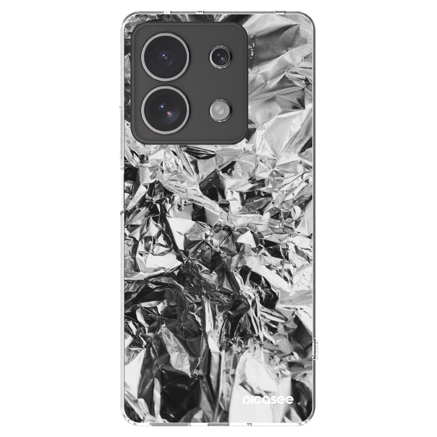 Picasee silikónový prehľadný obal pre Xiaomi Redmi Note 13 4G - Chrome