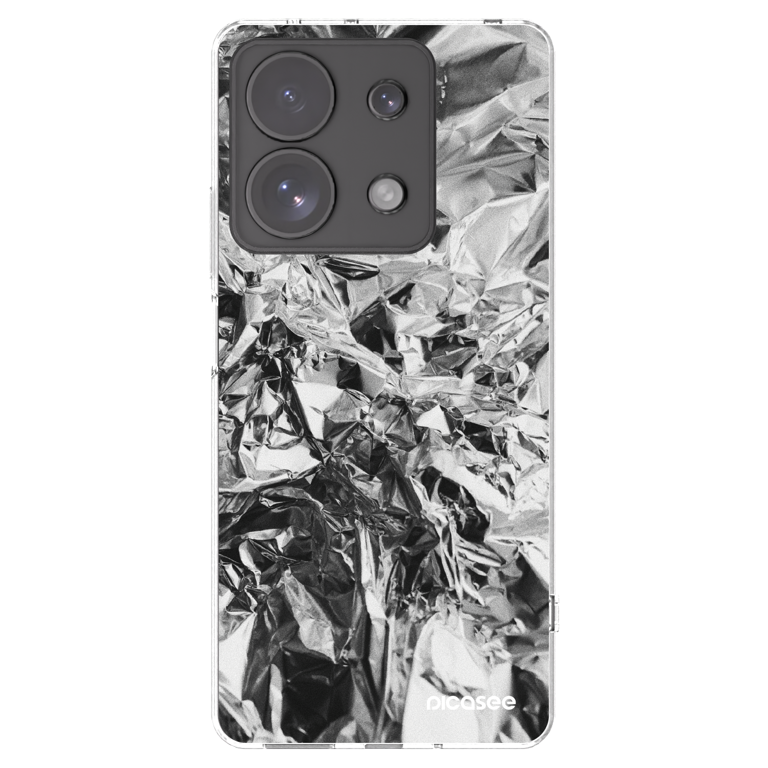Silikónový prehľadný obal pre Xiaomi Redmi Note 13 Pro 4G - Chrome