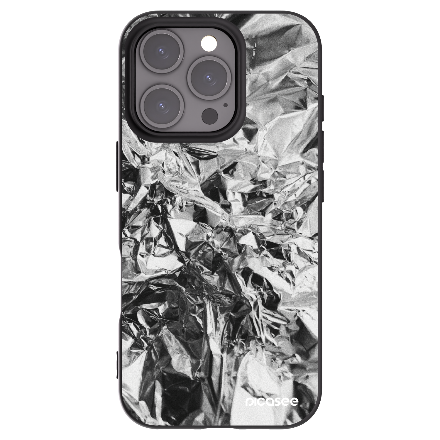 Picasee silikónový čierny obal pre Apple iPhone 16 Pro - Chrome
