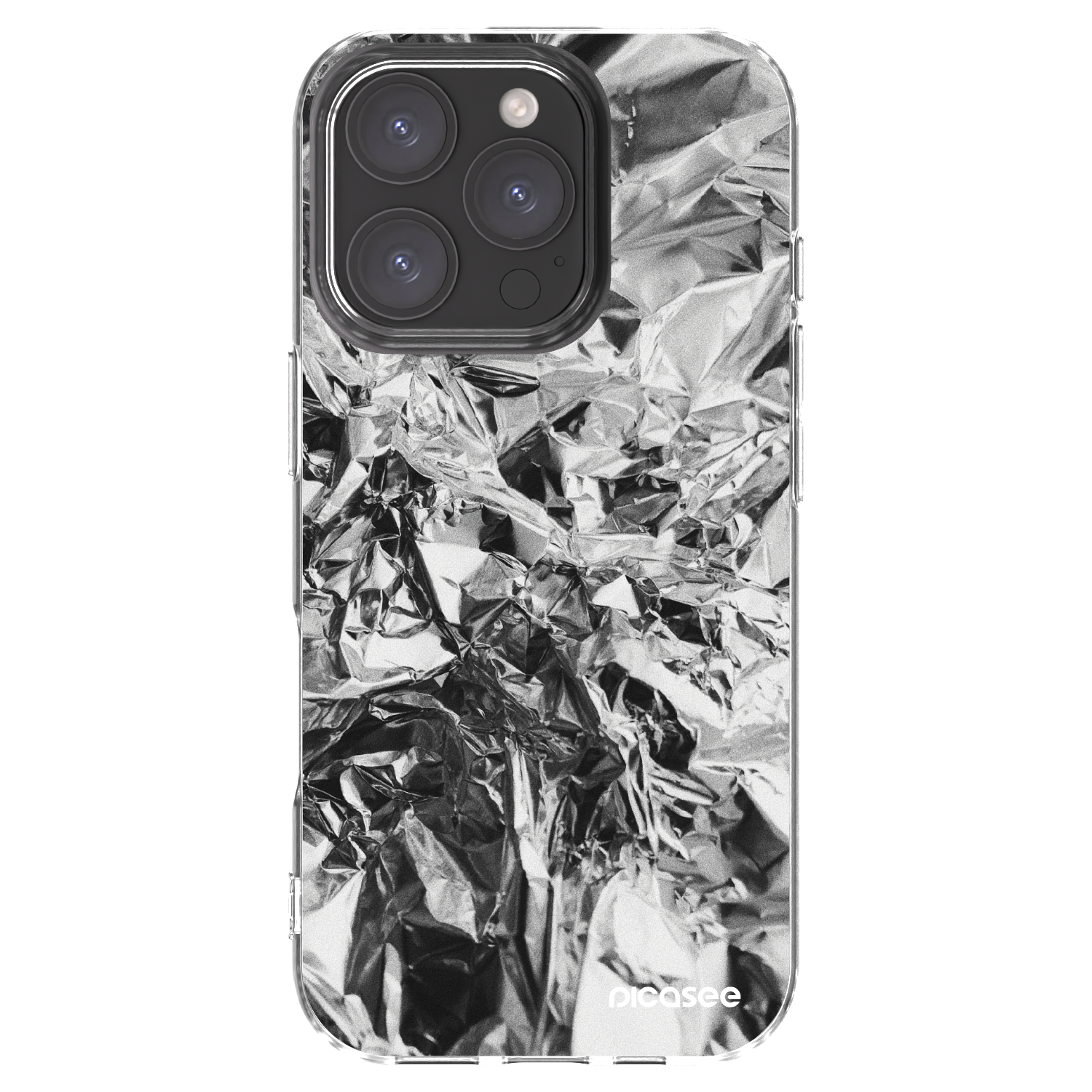 Picasee silikónový prehľadný obal pre Apple iPhone 16 Pro - Chrome