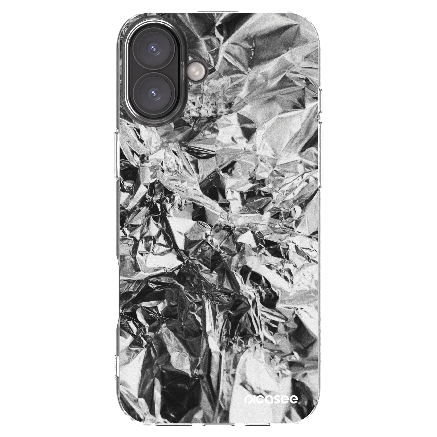 Picasee silikónový prehľadný obal pre Apple iPhone 16 Plus - Chrome