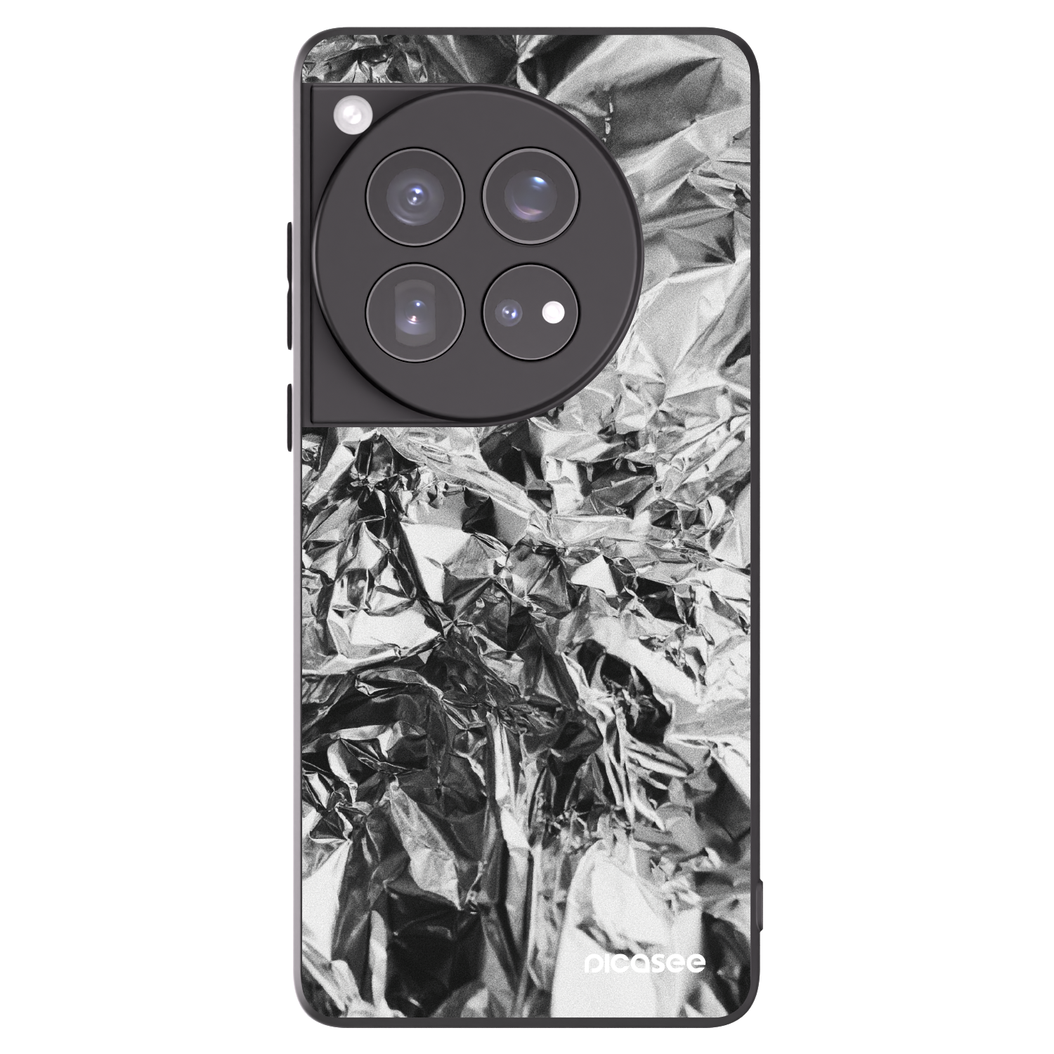 Silikónový čierny obal pre OnePlus 12 5G - Chrome
