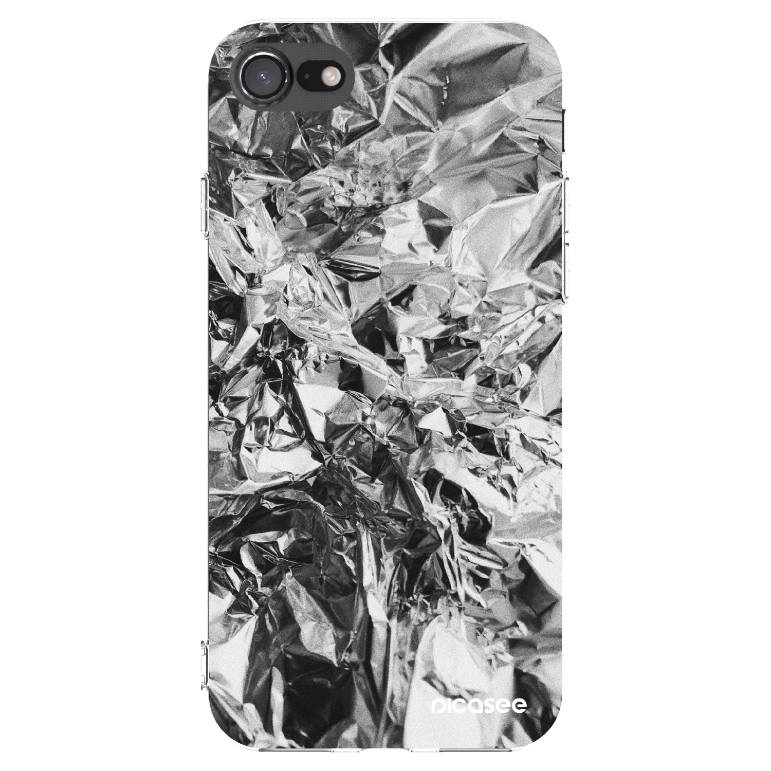 Picasee silikónový prehľadný obal pre Apple iPhone 7 - Chrome