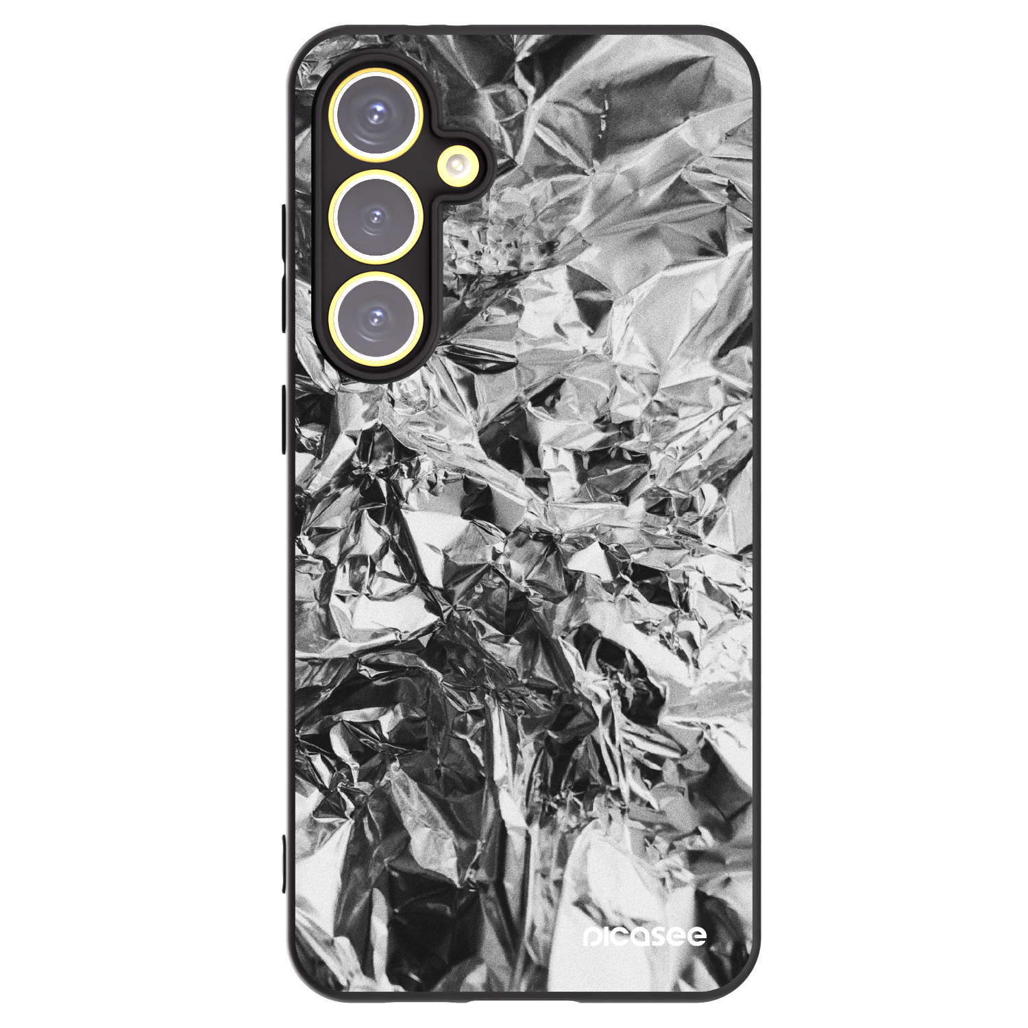 Picasee silikónový čierny obal pre Samsung Galaxy S24 FE S721B - Chrome