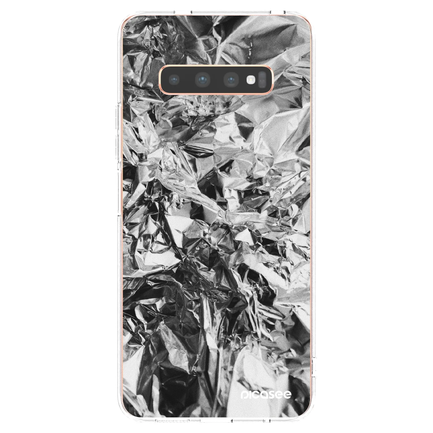 Picasee silikónový prehľadný obal pre Samsung Galaxy S10 Plus G975 - Chrome