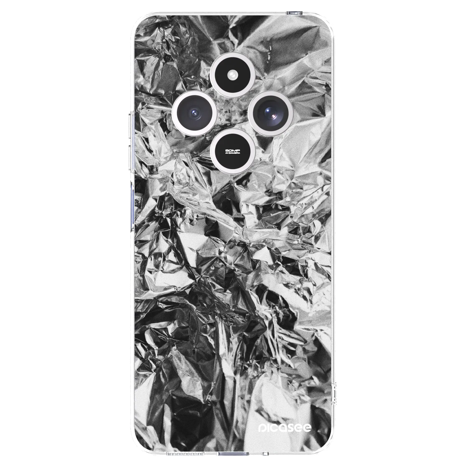 Picasee silikónový prehľadný obal pre Xiaomi Redmi 14C - Chrome