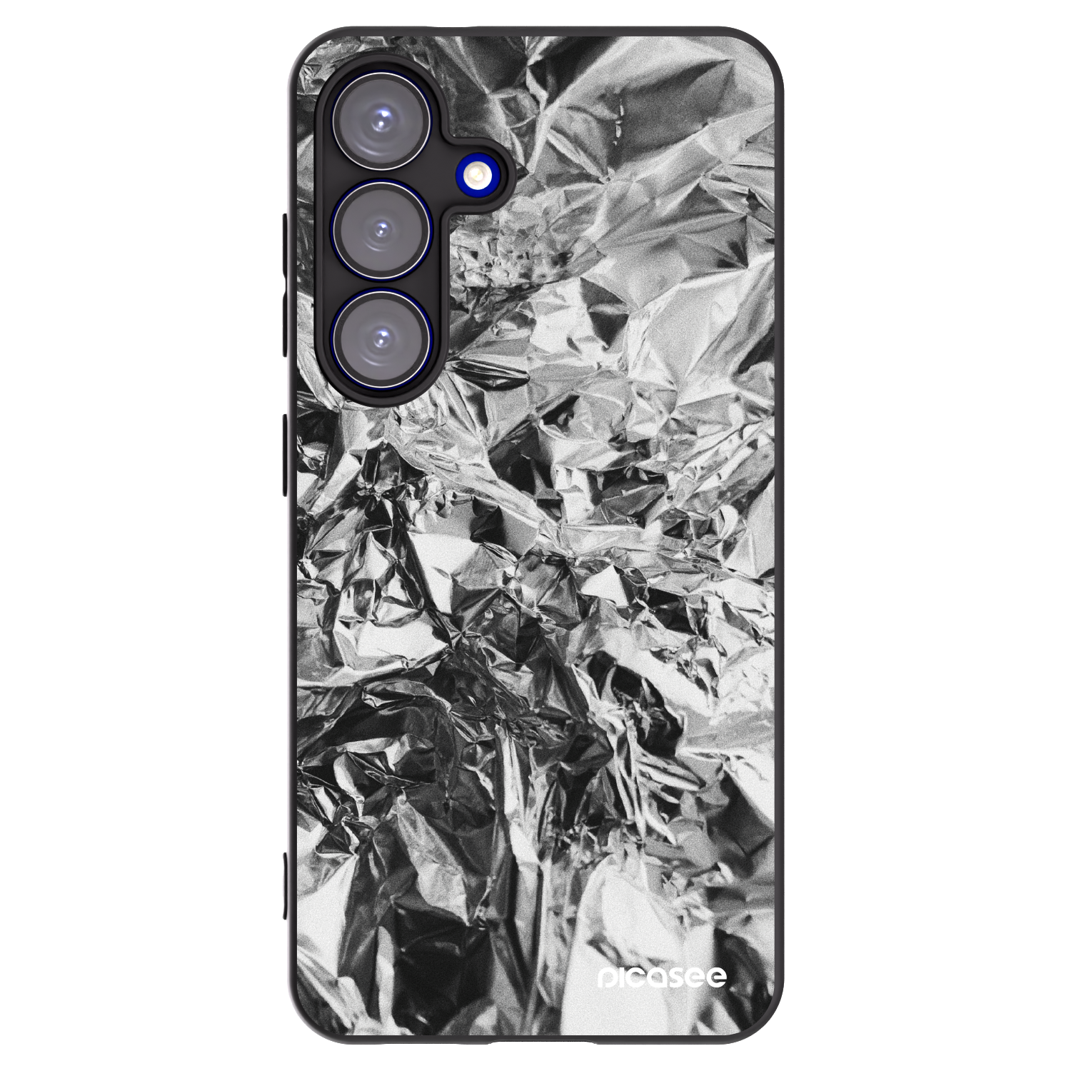 Picasee silikónový čierny obal pre Samsung Galaxy S25 5G - Chrome